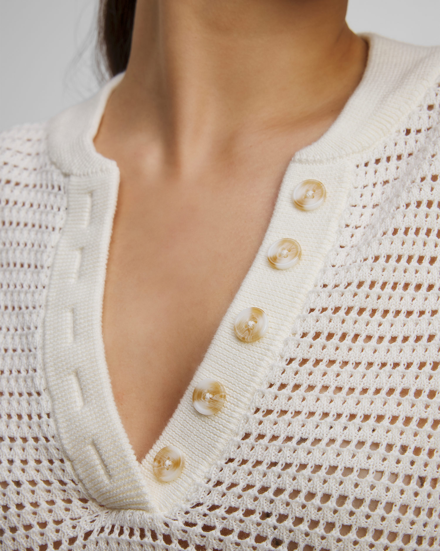 Top traforato da donna Varley Callie Knit Top