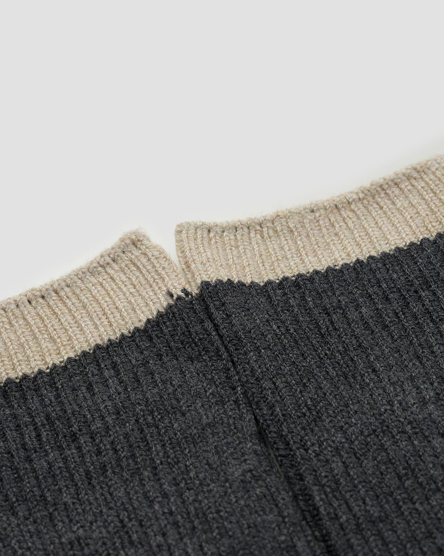 Women's grey cashmere socks Varley Kerry Plush Roll Top Sock