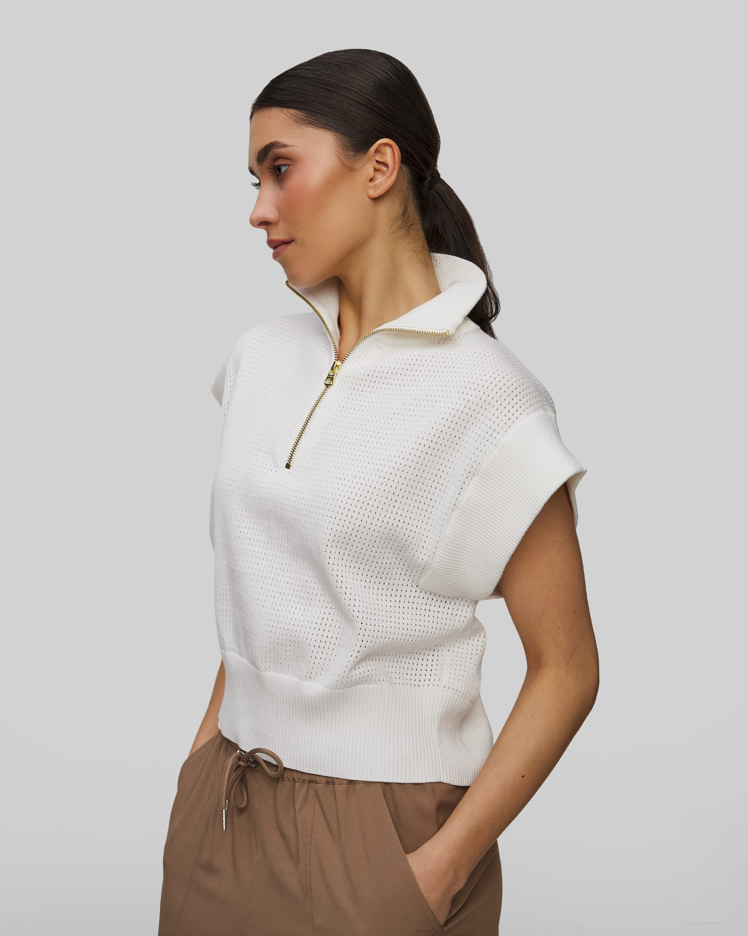 Sweatshirt Varley Fulton Cropped Knit