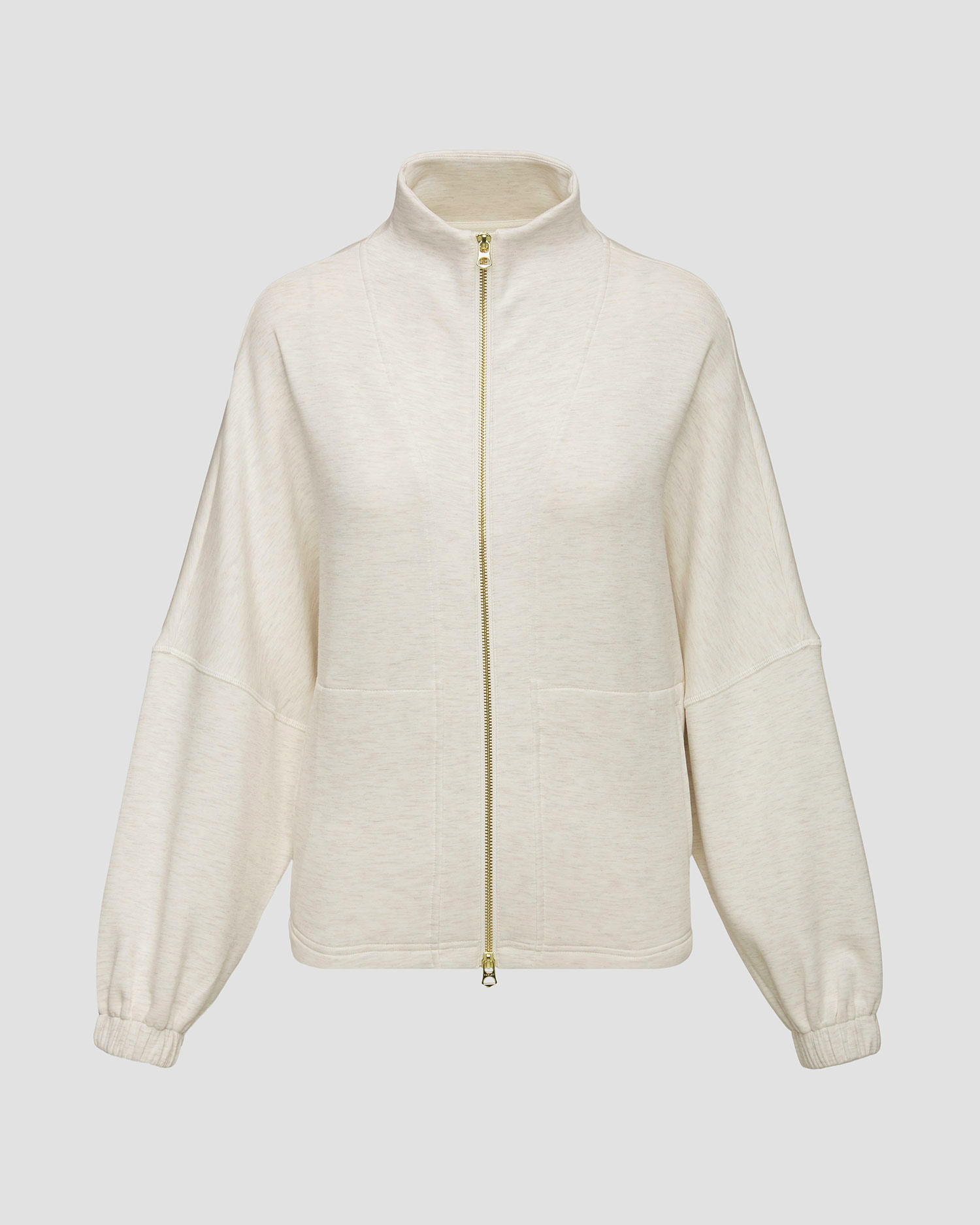 Sweat-shirt gris pour femmes Varley Ashbury Zip Through Sweat
