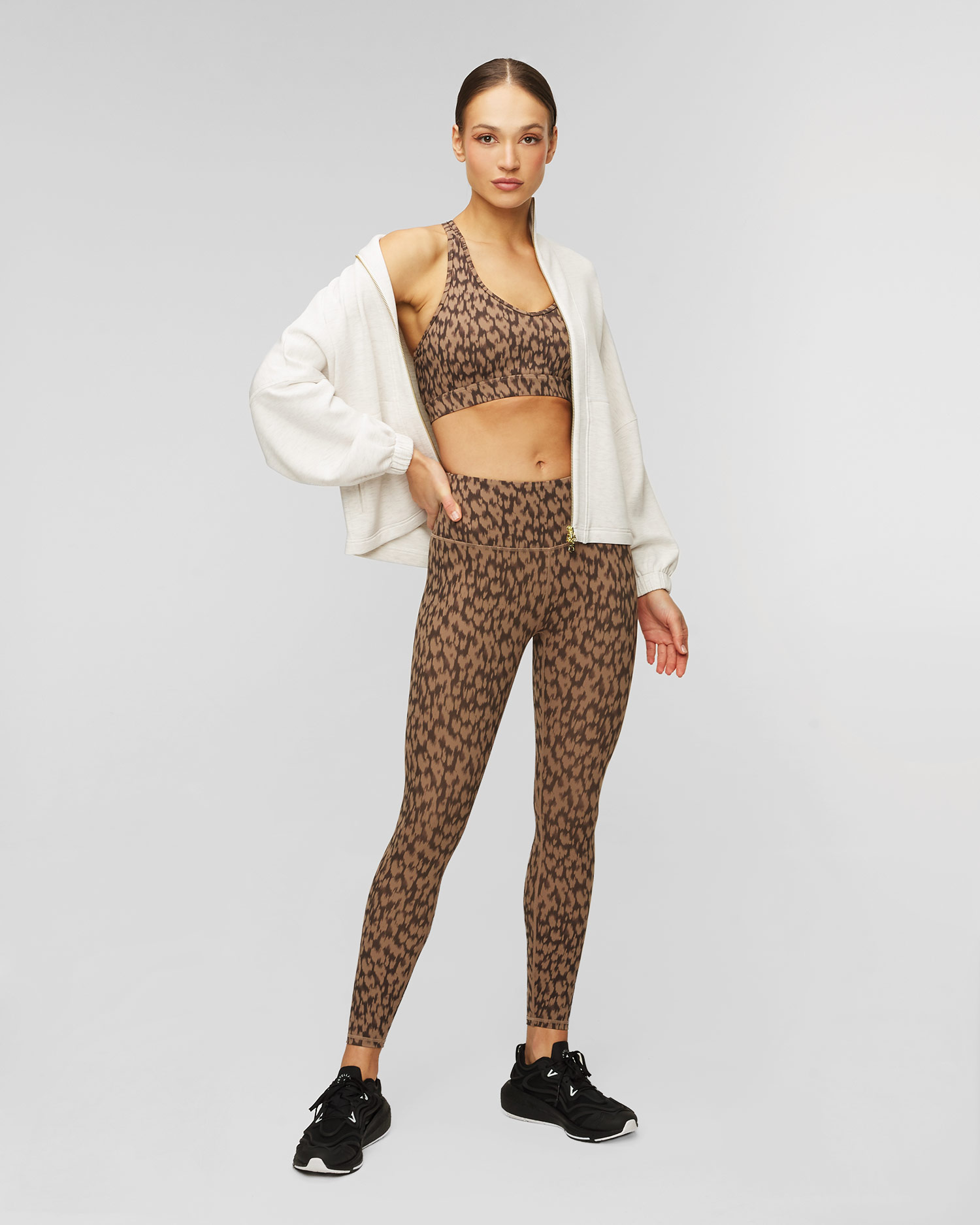 Dámska sivá mikina Varley Ashbury Zip Through