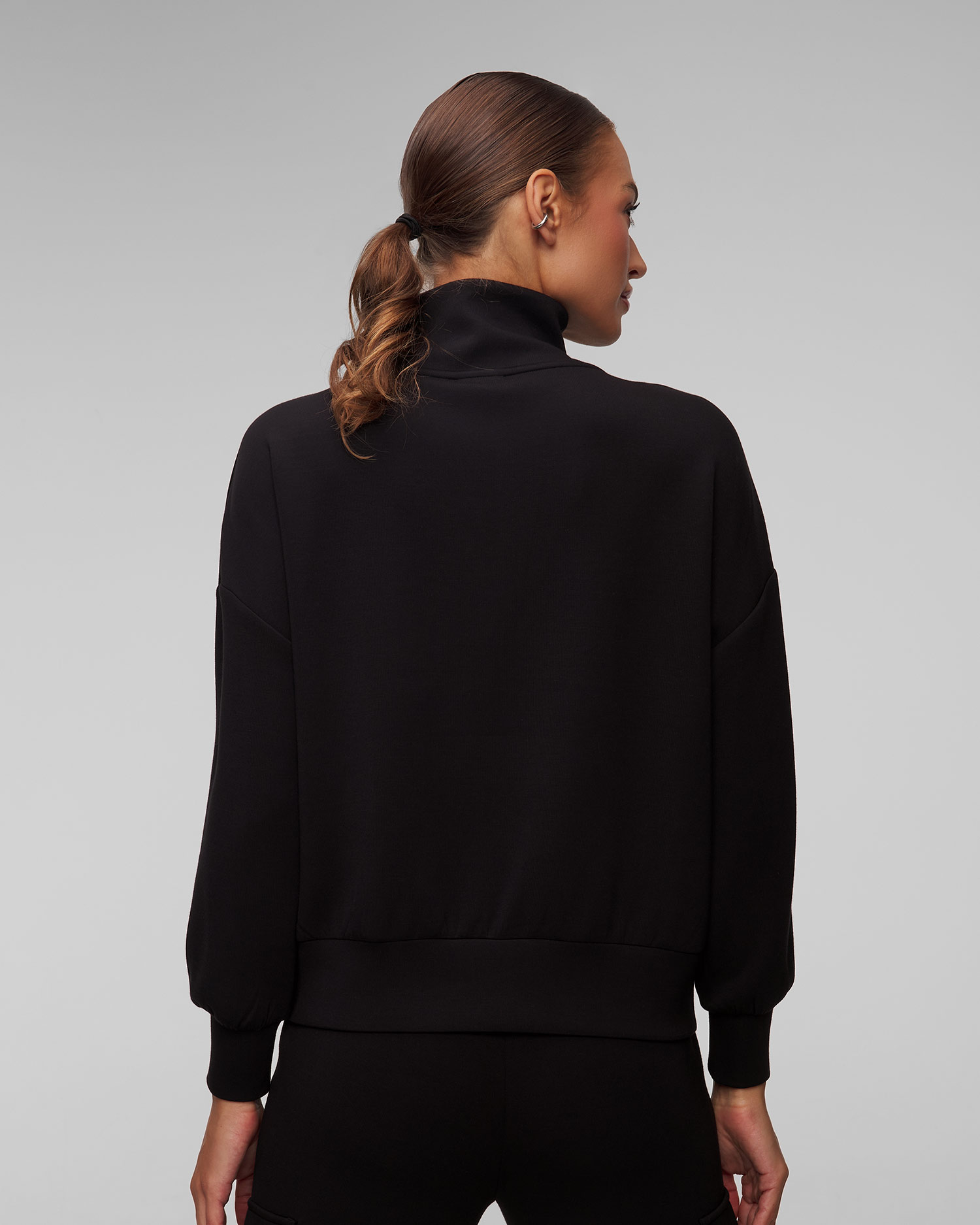 Dámská černá mikina Varley Hawley Half Zip Sweat