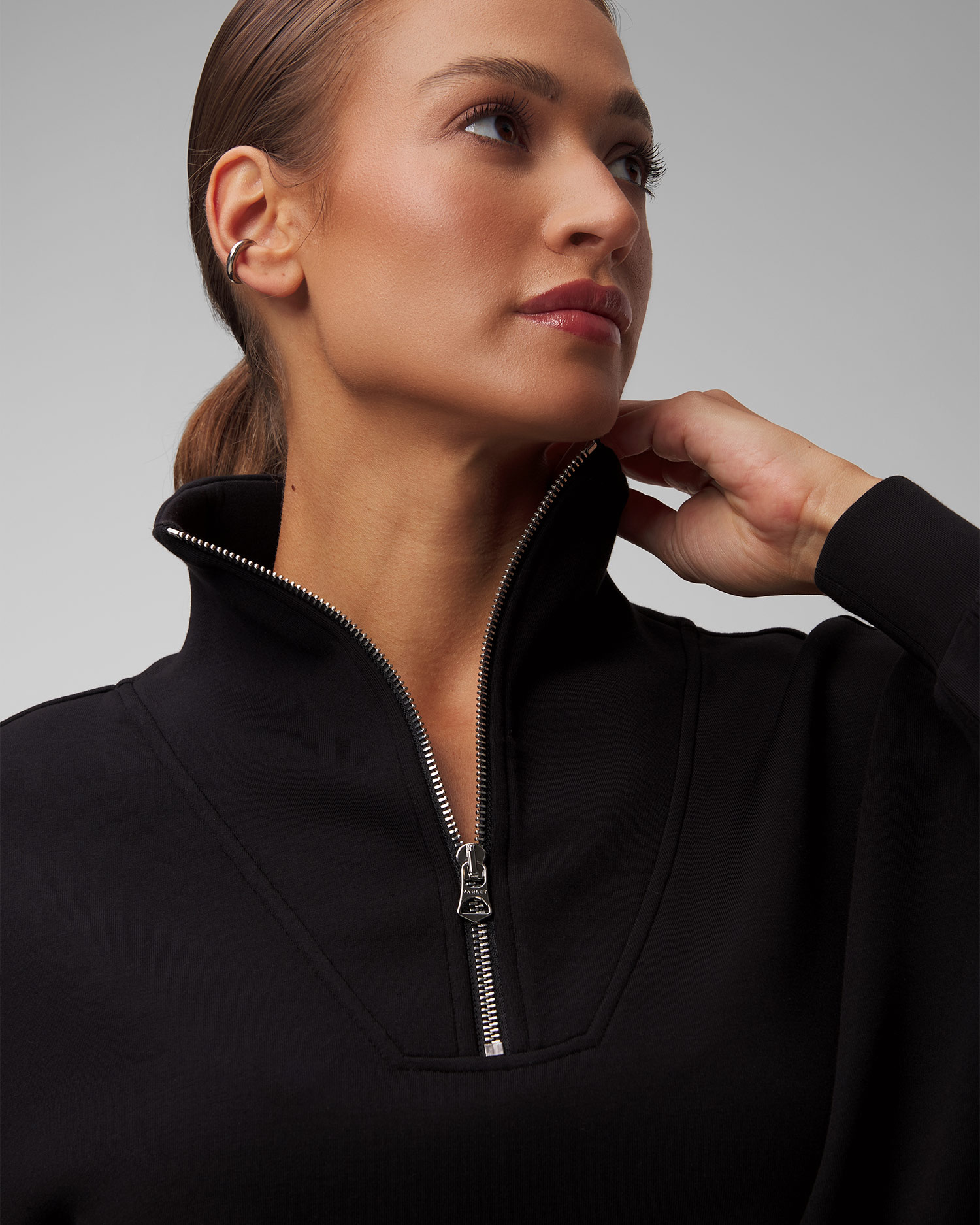 Dámská černá mikina Varley Hawley Half Zip Sweat