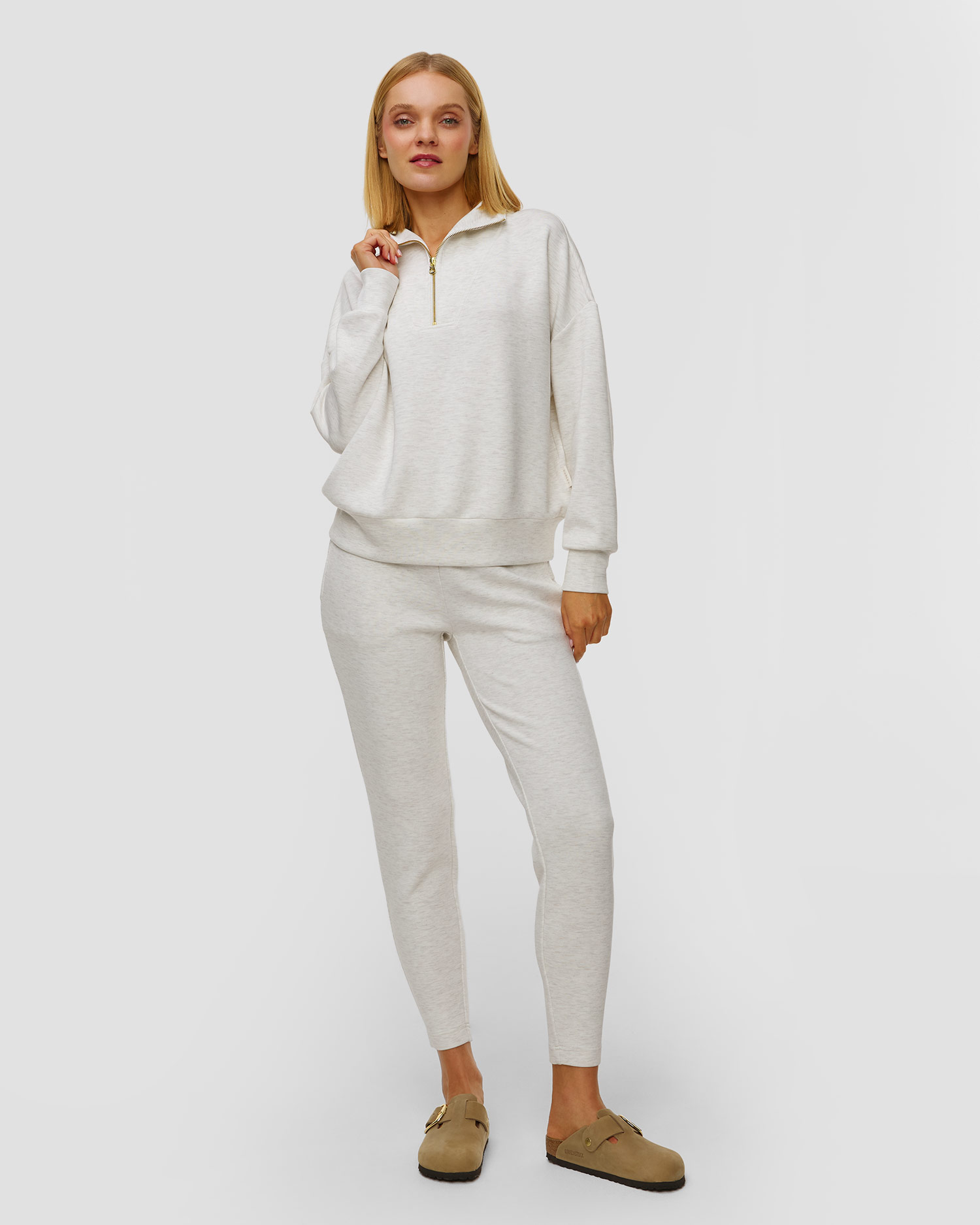 Bluză pentru femei Varley Hawley Half Zip Sweat