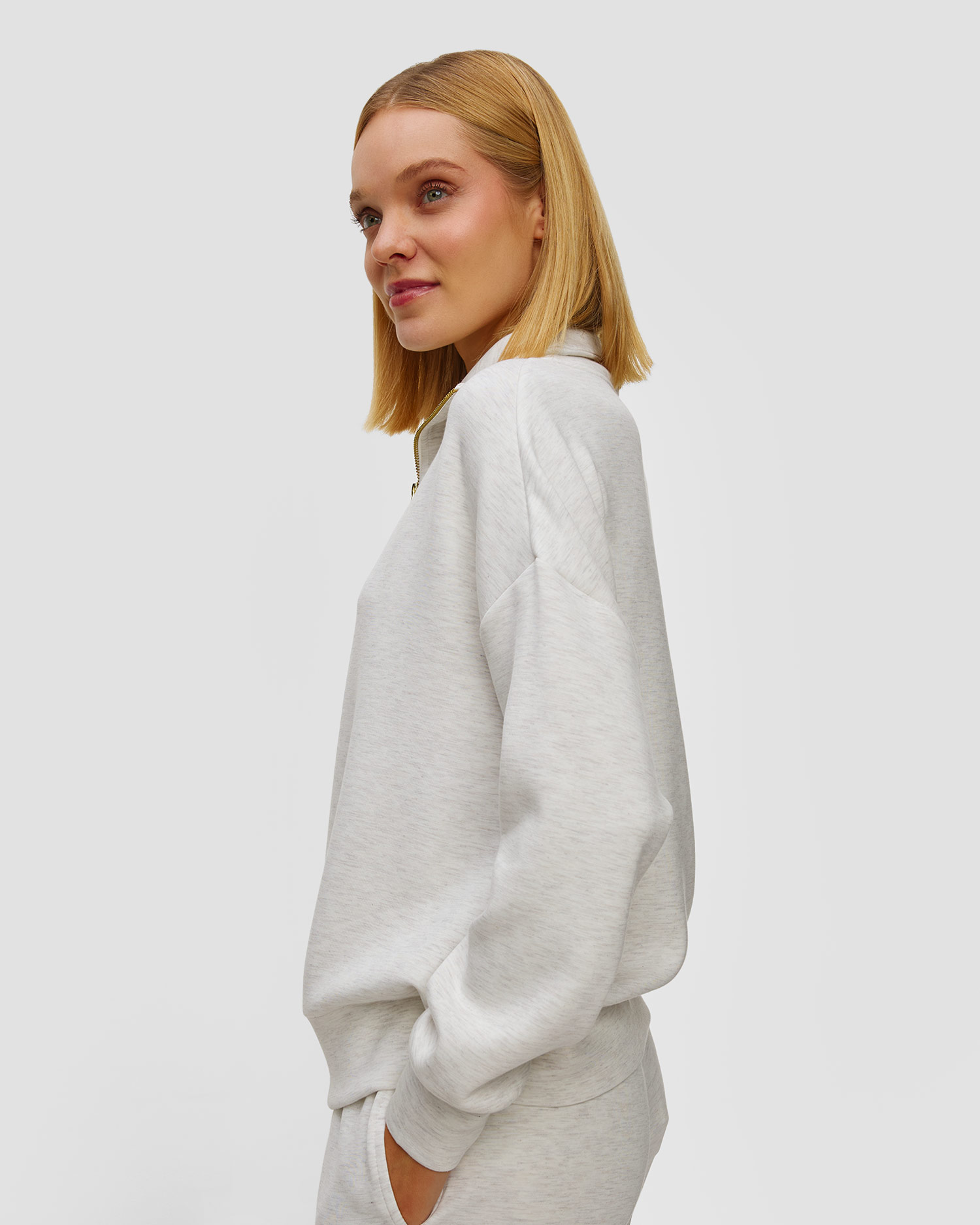 Bluză pentru femei Varley Hawley Half Zip Sweat