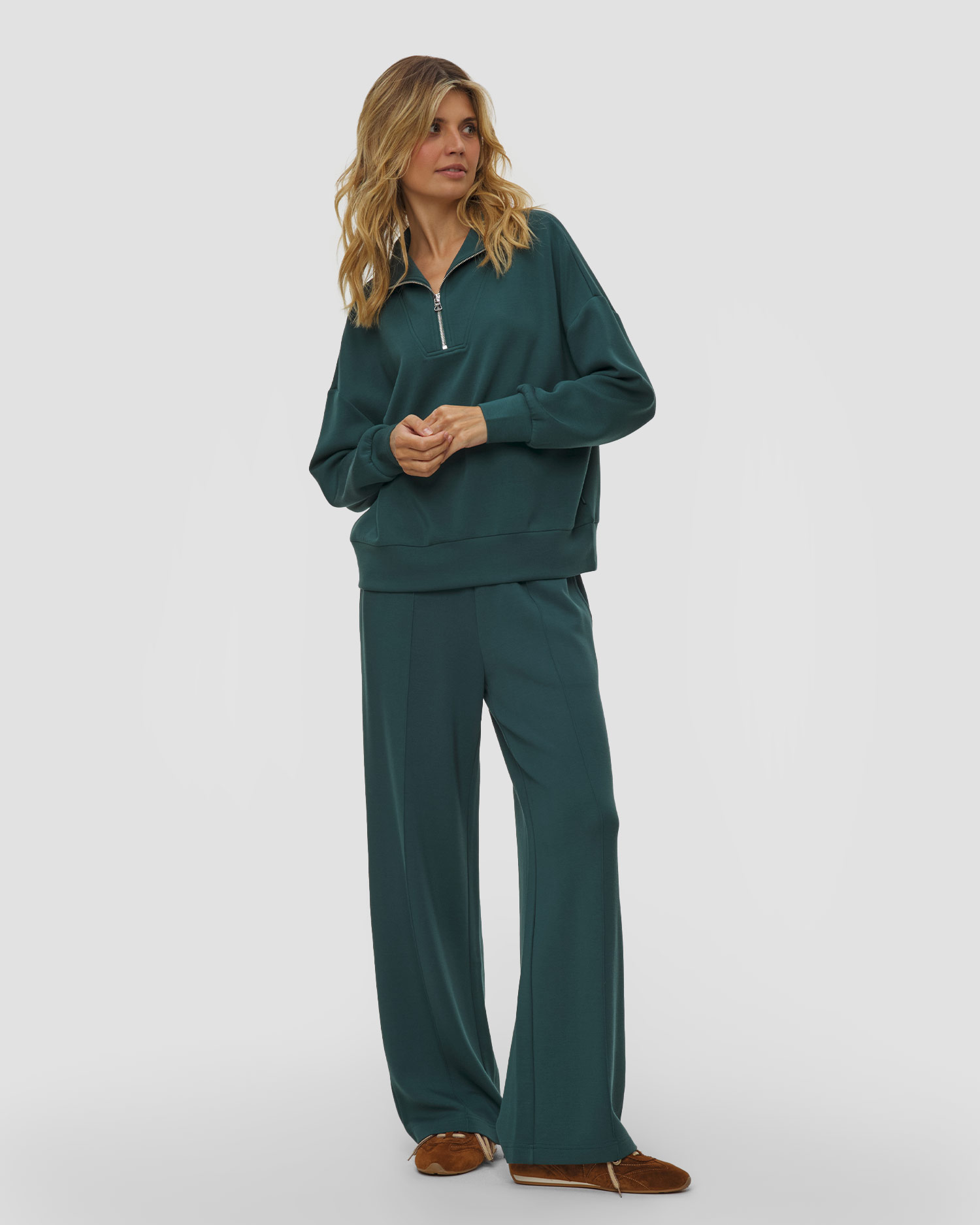 Varley Hawley Half Zip Sweat Damen-Sweatshirt