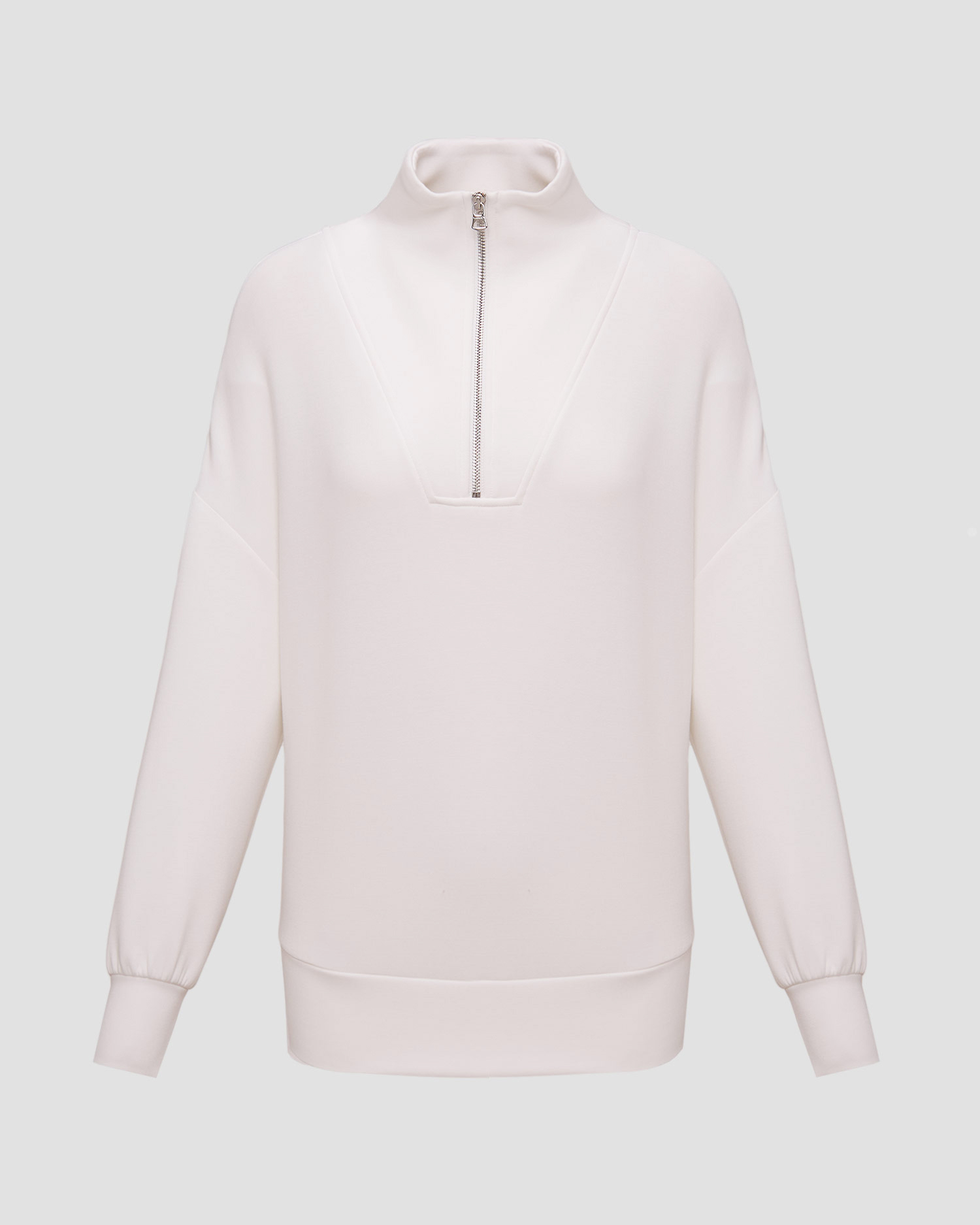 Women's white sweatshirt Varley Hawley Half Zip Sweat
