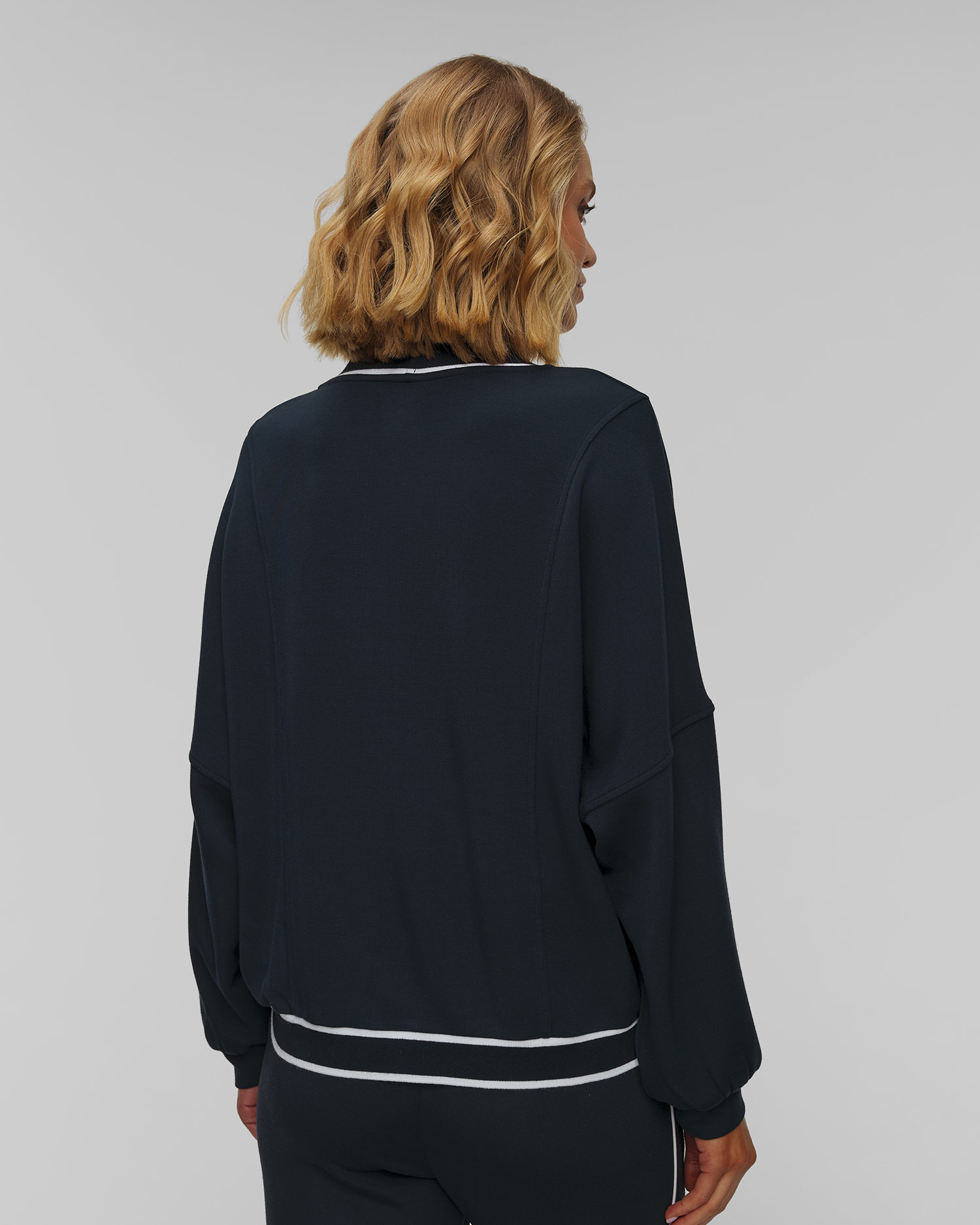 Granatowy kardigan damski Varley Decker Off Court Cardigan