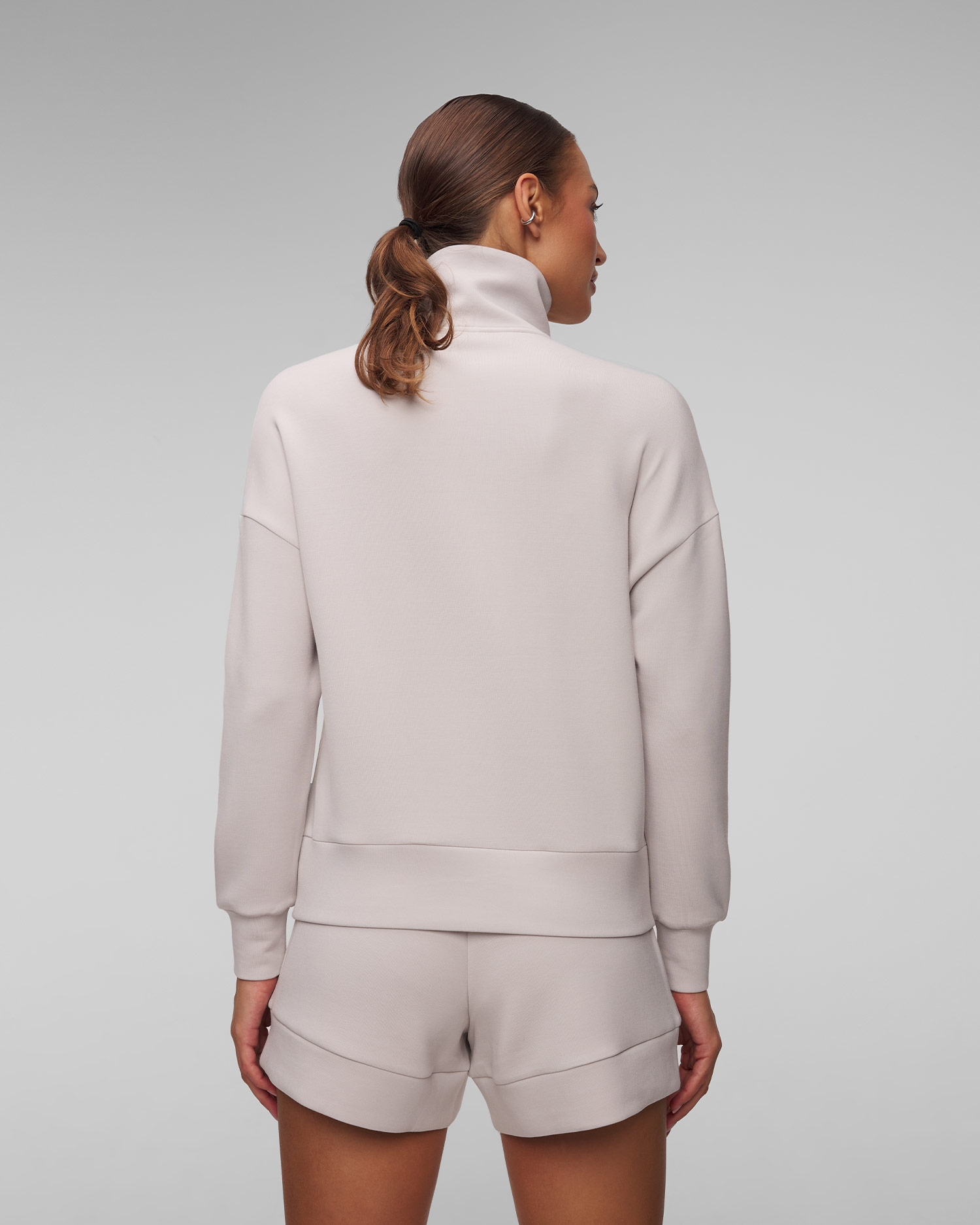 Dámska sivá mikina Varley Keller Half Zip