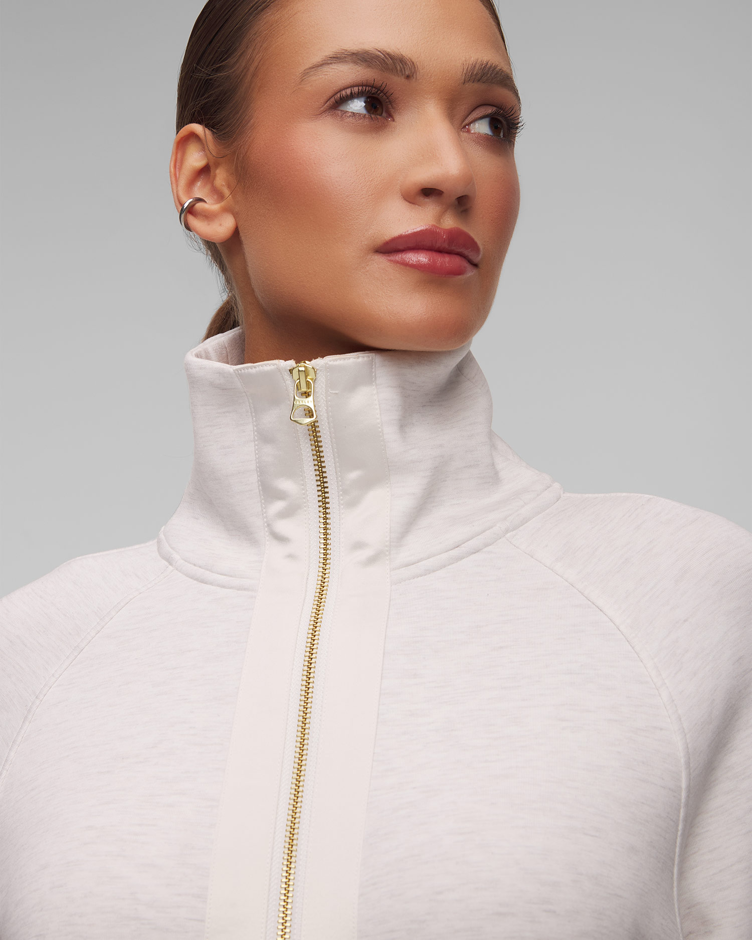 Dámska sivá mikina Varley Roxbury Zip Through