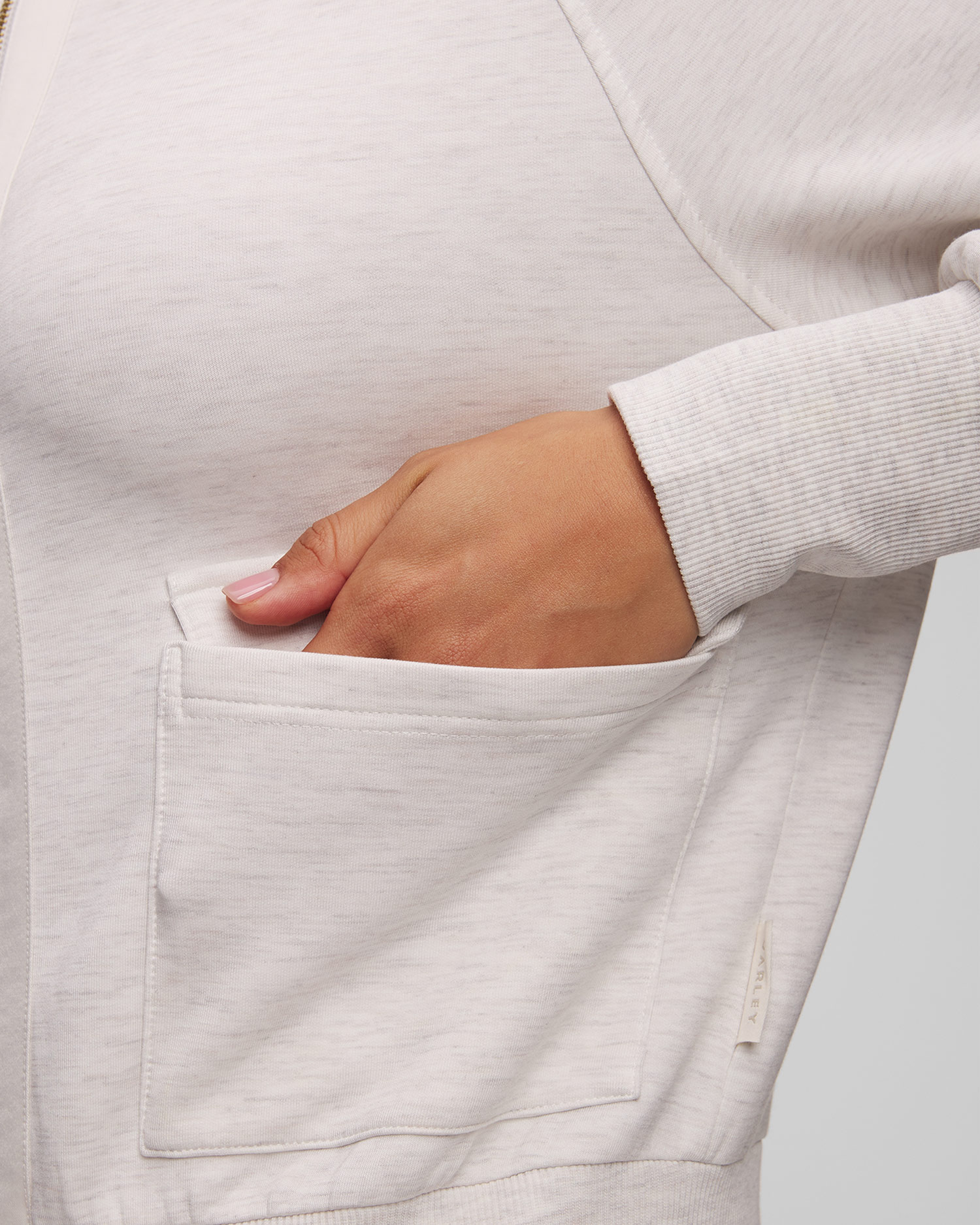 Dámska sivá mikina Varley Roxbury Zip Through