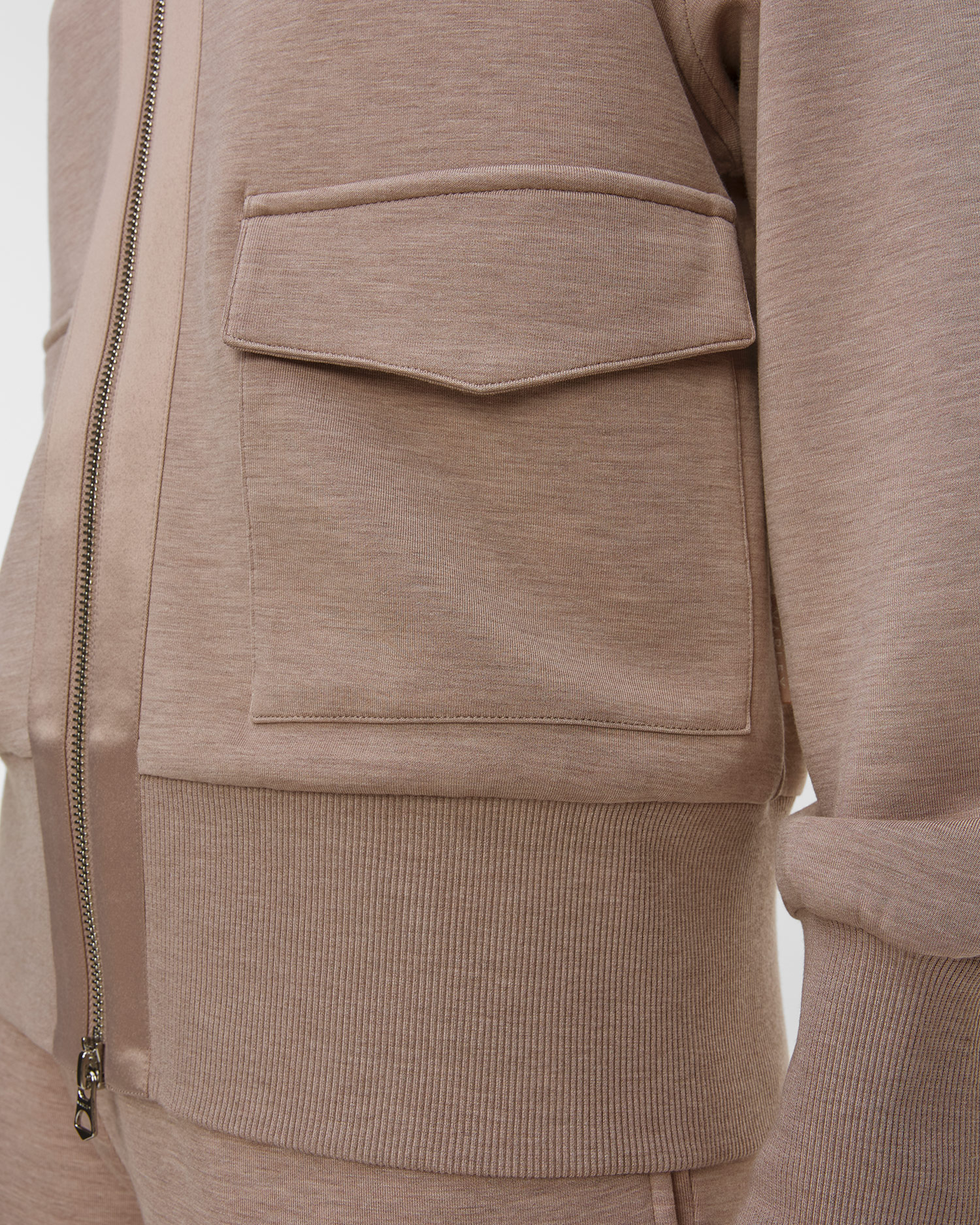 Bluza maro pentru femei Varley Roxbury Zip Through