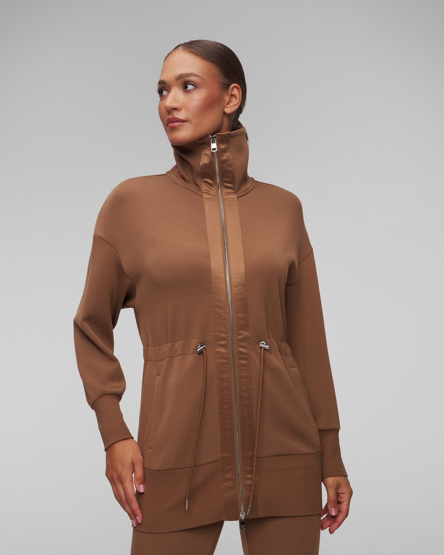 Varley Ridgefield Longline Jacket Strickjacke für Damen in Braun