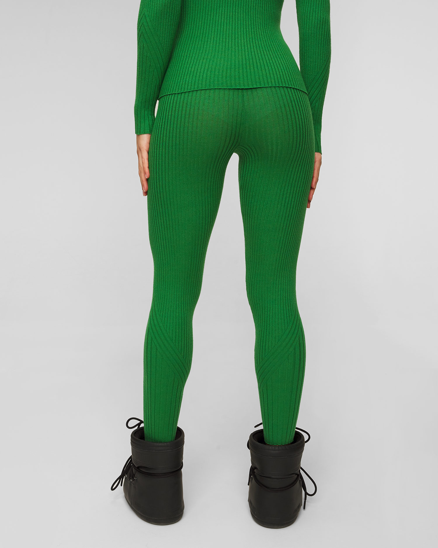 Women's green Varley Mocado Rib Knit Legging