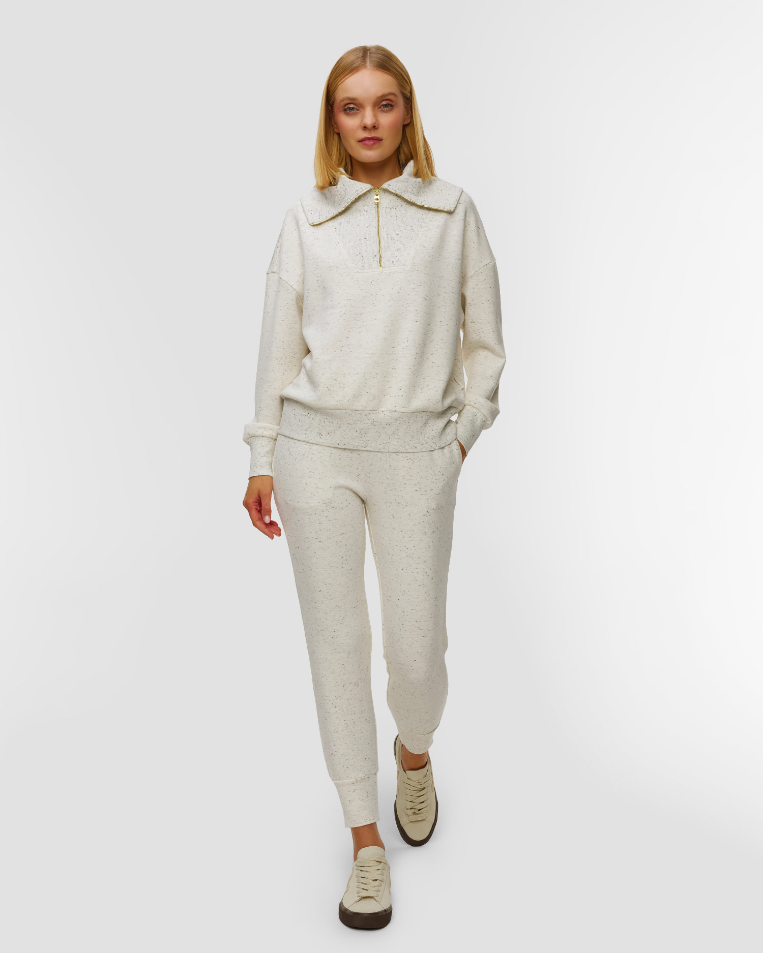 Šedé dámské tepláky Varley The Slim Cuff Pant 27.5