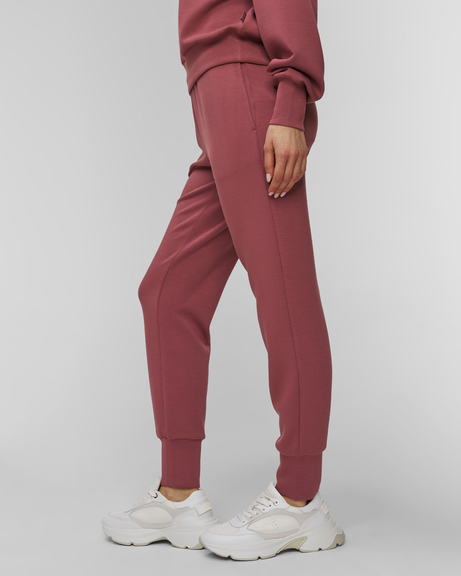 Dámské tepláky z viskózy Varley The Slim Cuff Pant 27.5 v Růžové Barvě