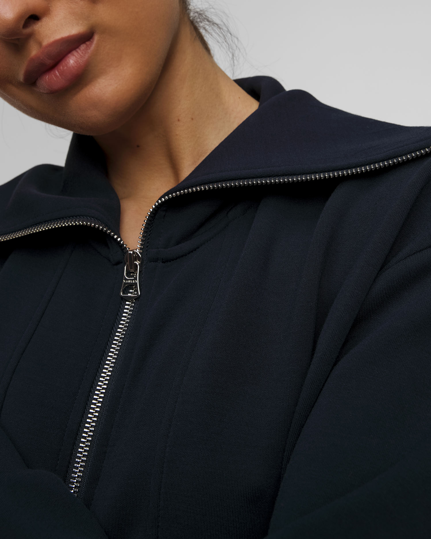 Granatowa bluza damska Varley Raleigh Zip Through Sweat