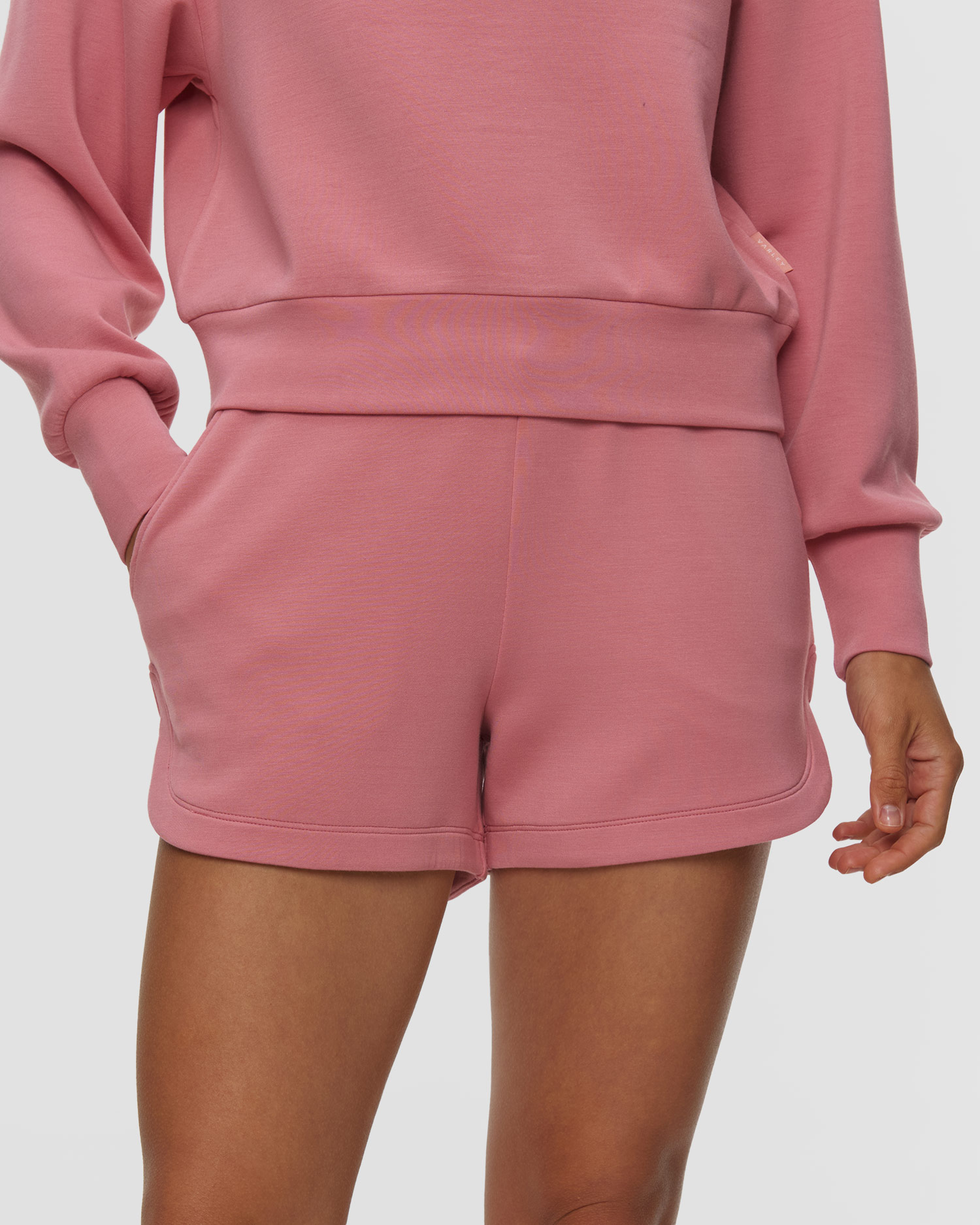 Dámské růžové šortky Varley Coulter High Rise Short 3.5, Barva/Vzor: Różowy