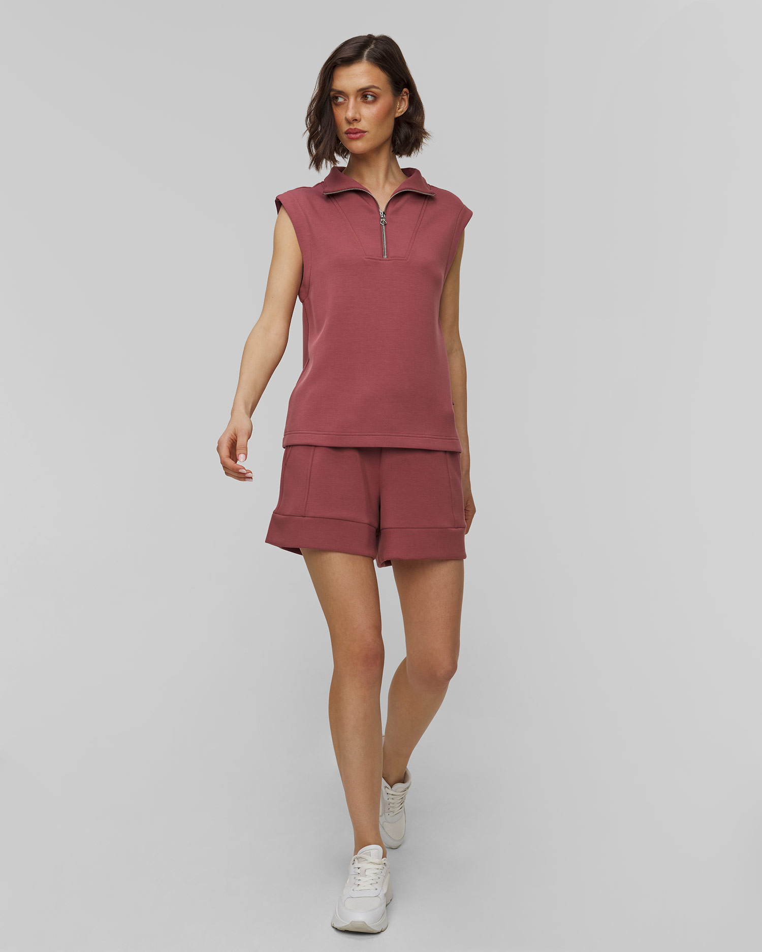 Women's shorts Varley Atrium High Rise Short 4.5, Color/Pattern: Różowy