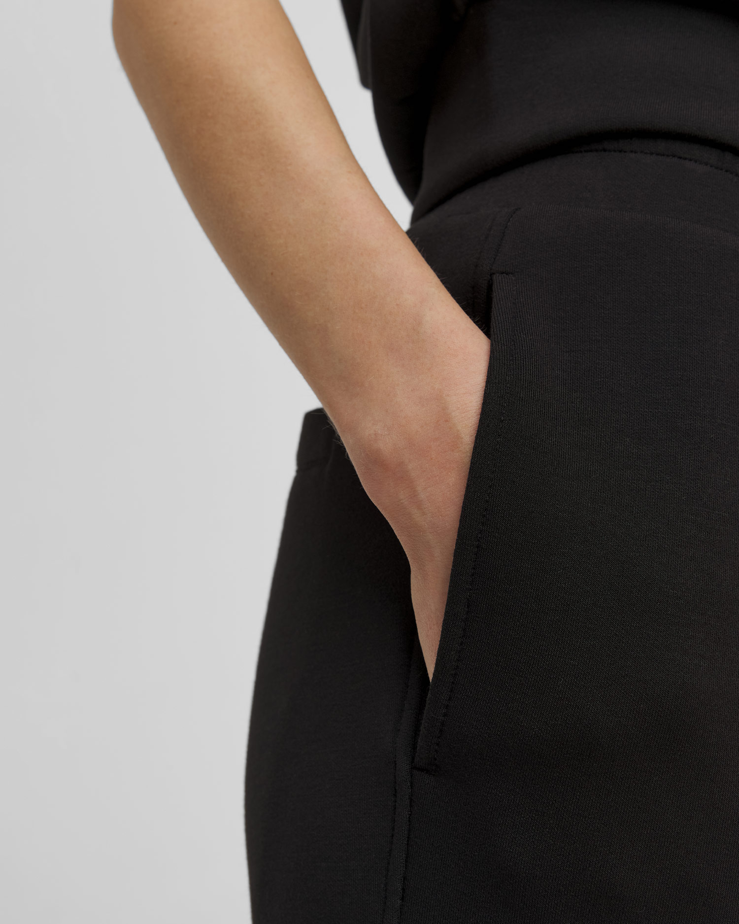 Pantalon noir pour femmes Varley The Slim Zip Hem Pant 29.5