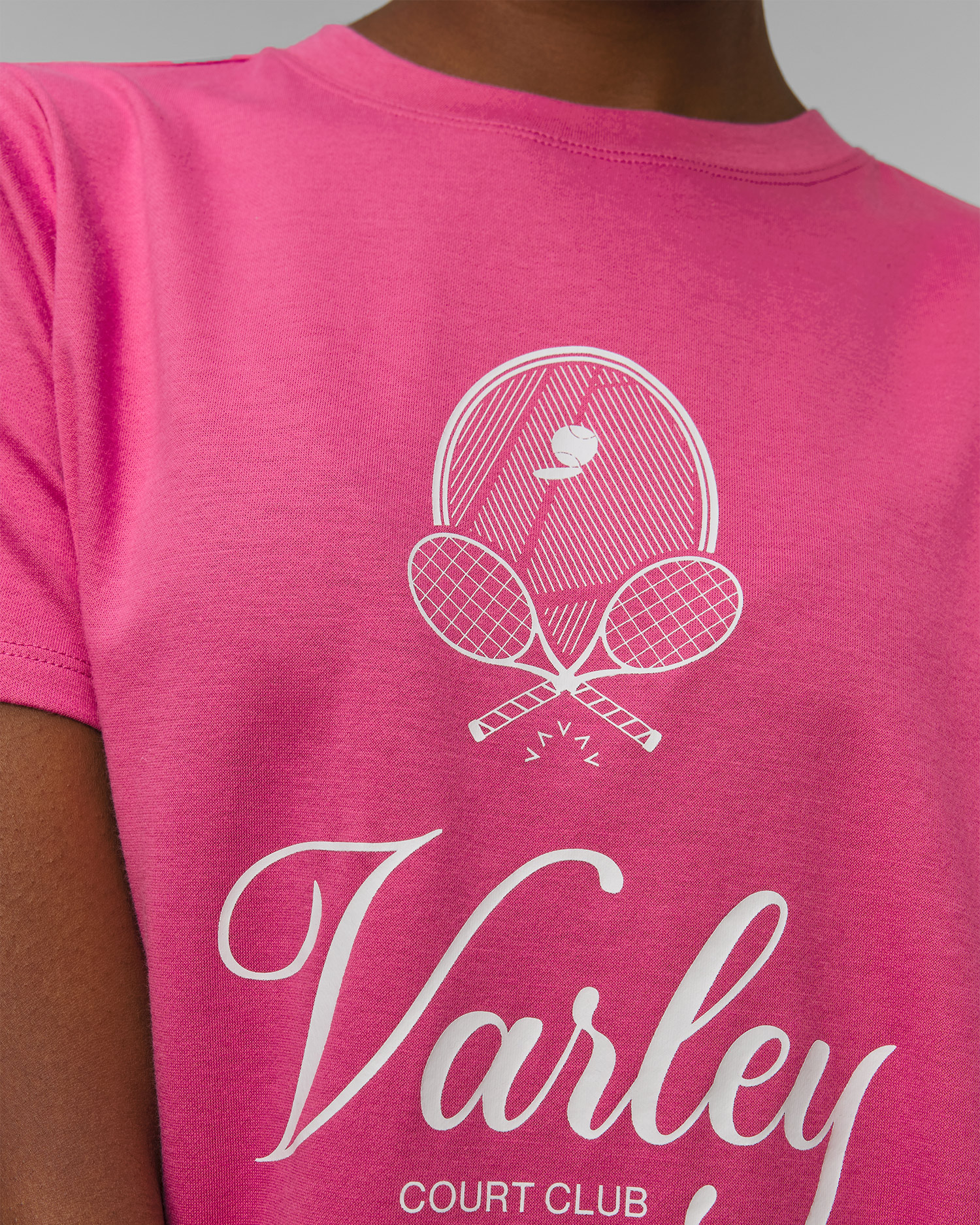 Varley Coventry Branded Tee Damen-T-Shirt in Pink
