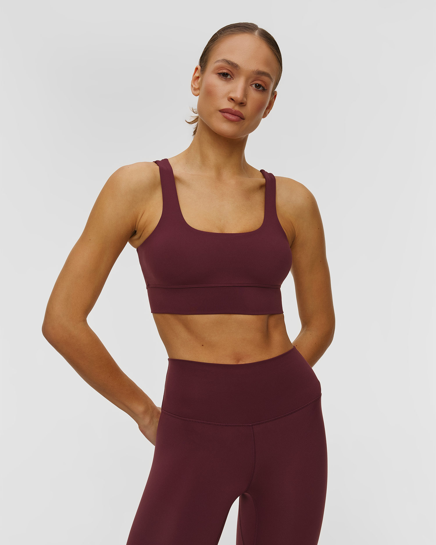 Varley Freesoft Cori Bra Sport-Top für Damen in Dunkelrot