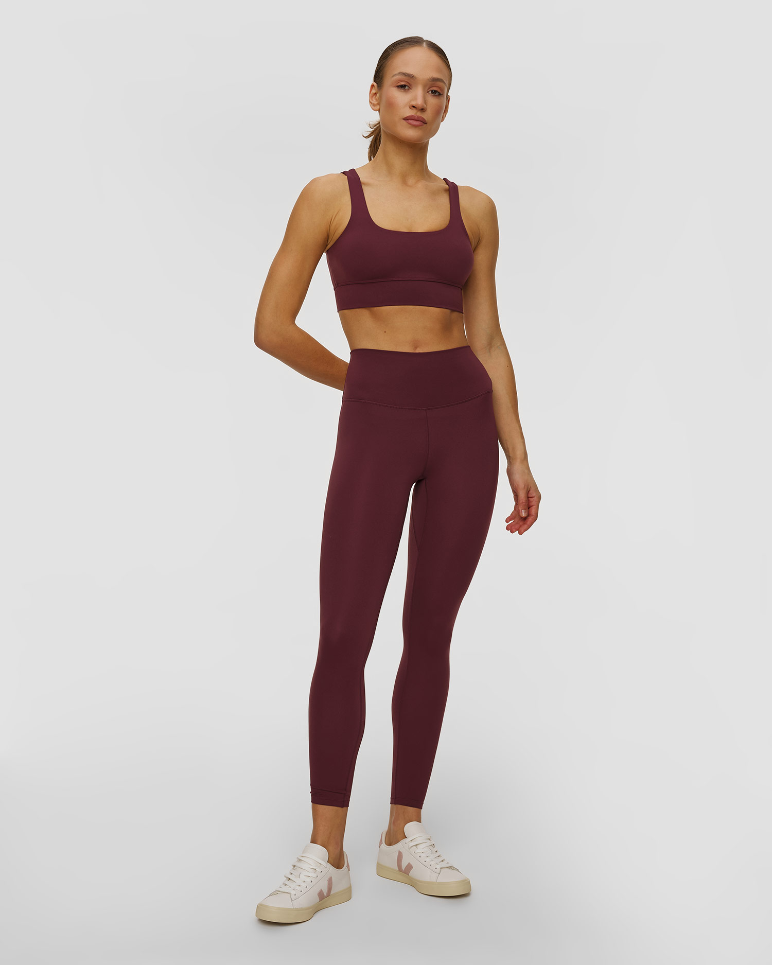 Varley Freesoft Cori Bra Sport-Top für Damen in Dunkelrot