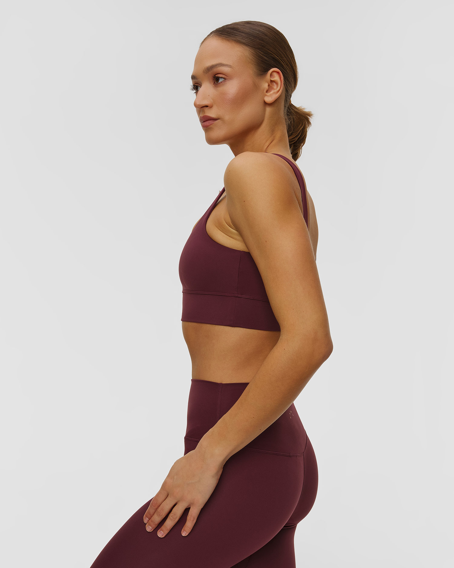 Varley Freesoft Cori Bra Sport-Top für Damen in Dunkelrot
