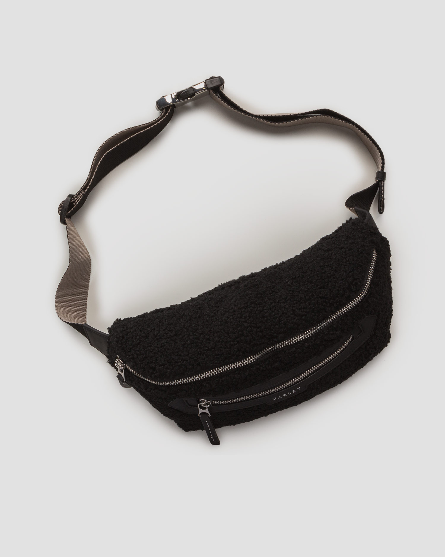 Sac banane noir pour femmes Varley Kansa Sherpa Belt Bag