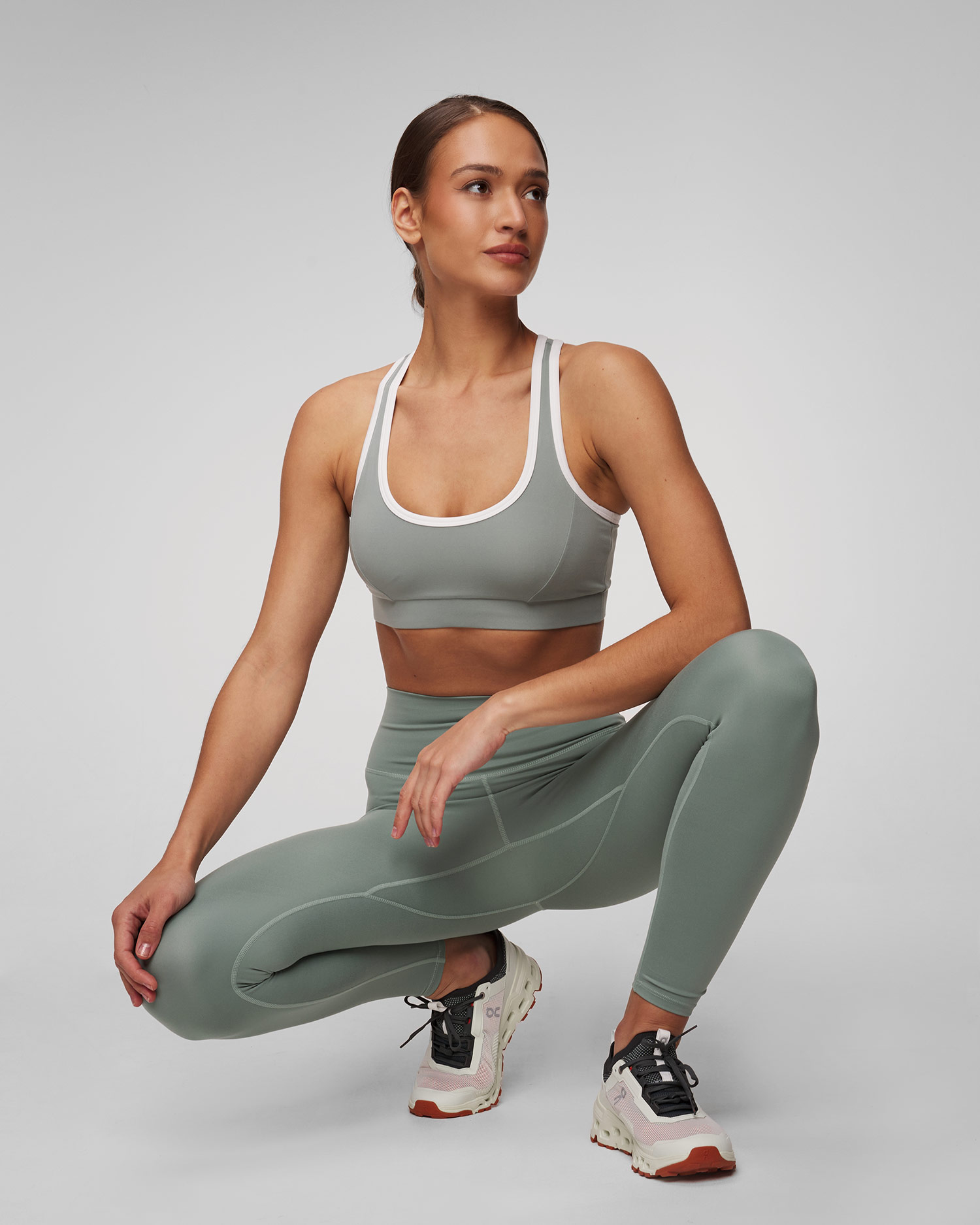 Zielony stanik sportowy damski Varley Move Selma Bra