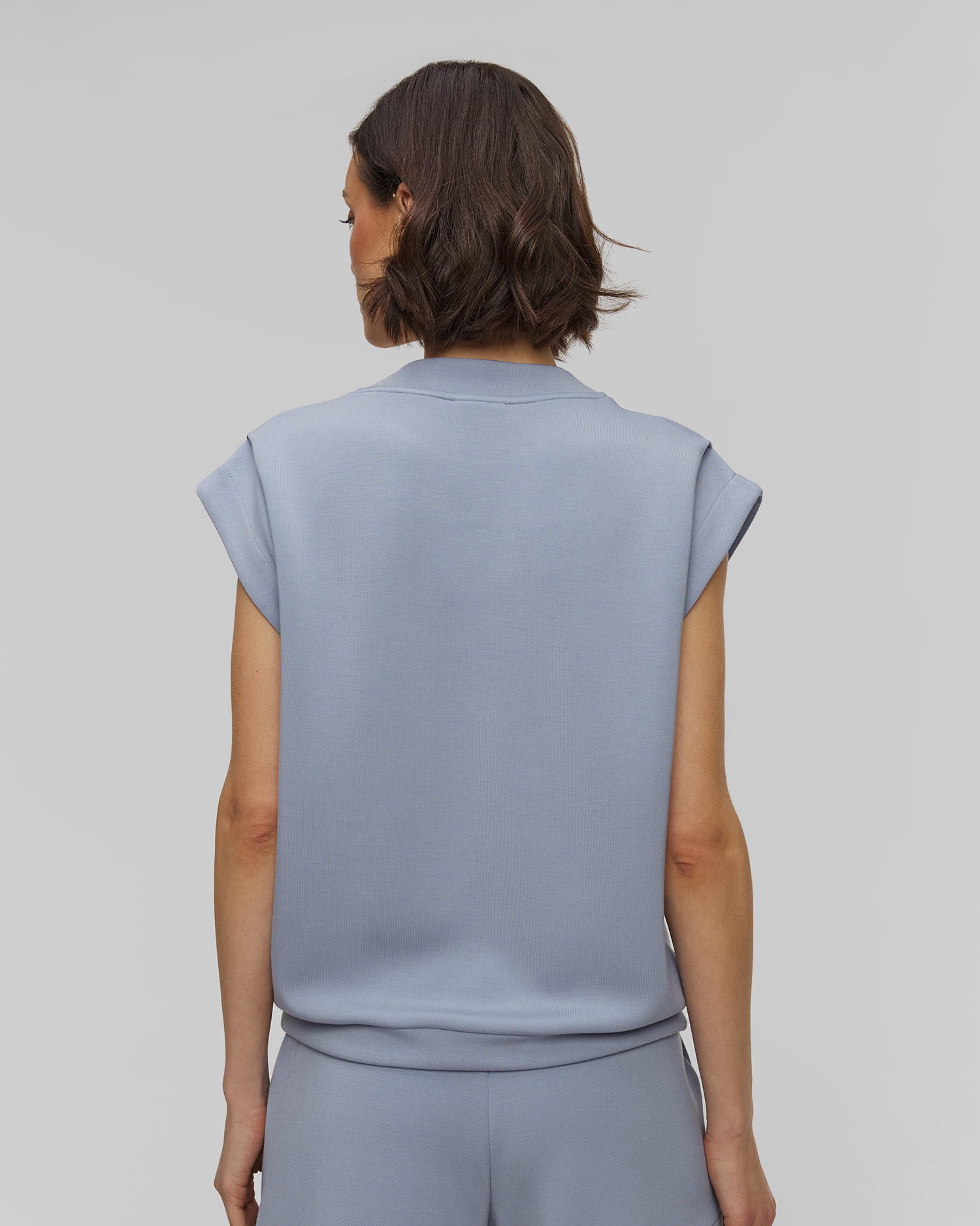 Sweat-shirt en viscose blue pour femmes Varley Otis Sleeveless Sweat