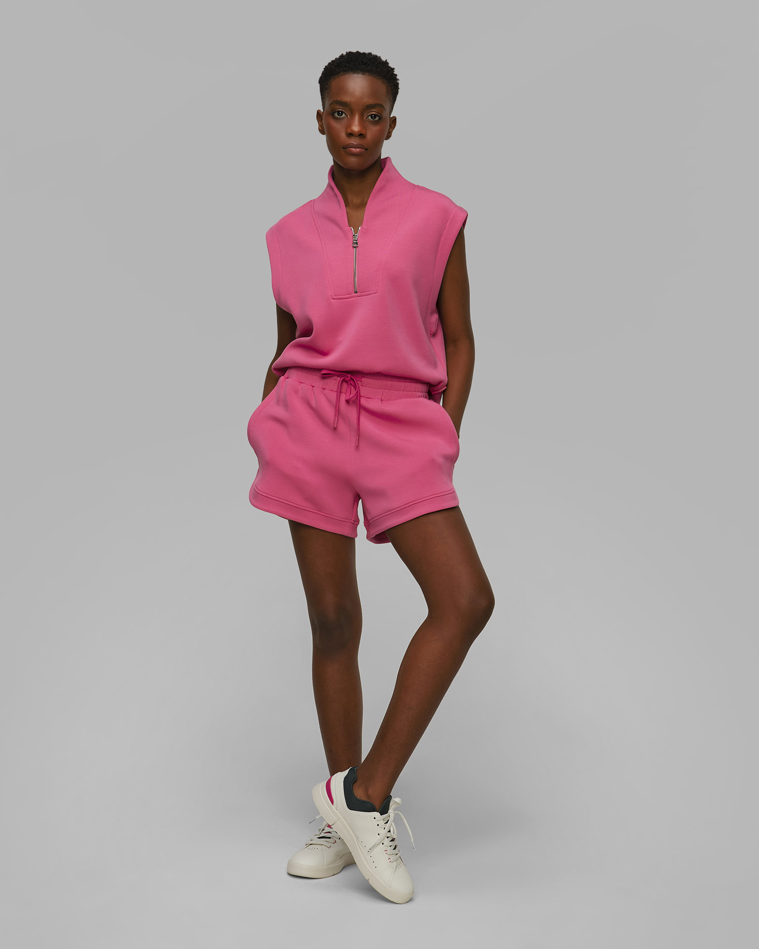 Shorts rosa da tuta da donna Varley Ollie High Rise Short 3.5