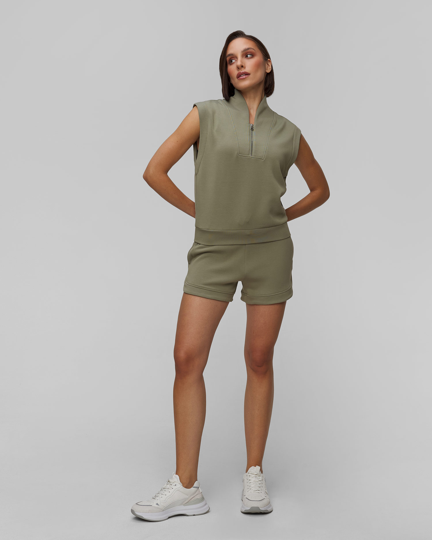 Shorts verdi da tuta da donna Varley Ollie High Rise Short 3.5