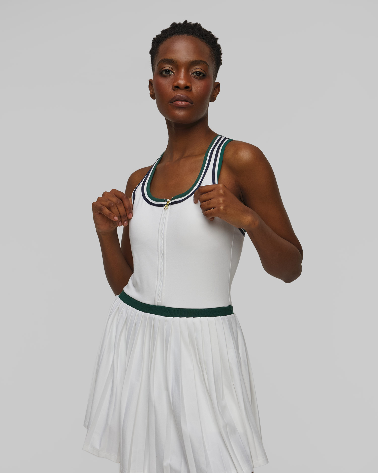 Rochie albă pentru femei Varley Jane Court Dress 28