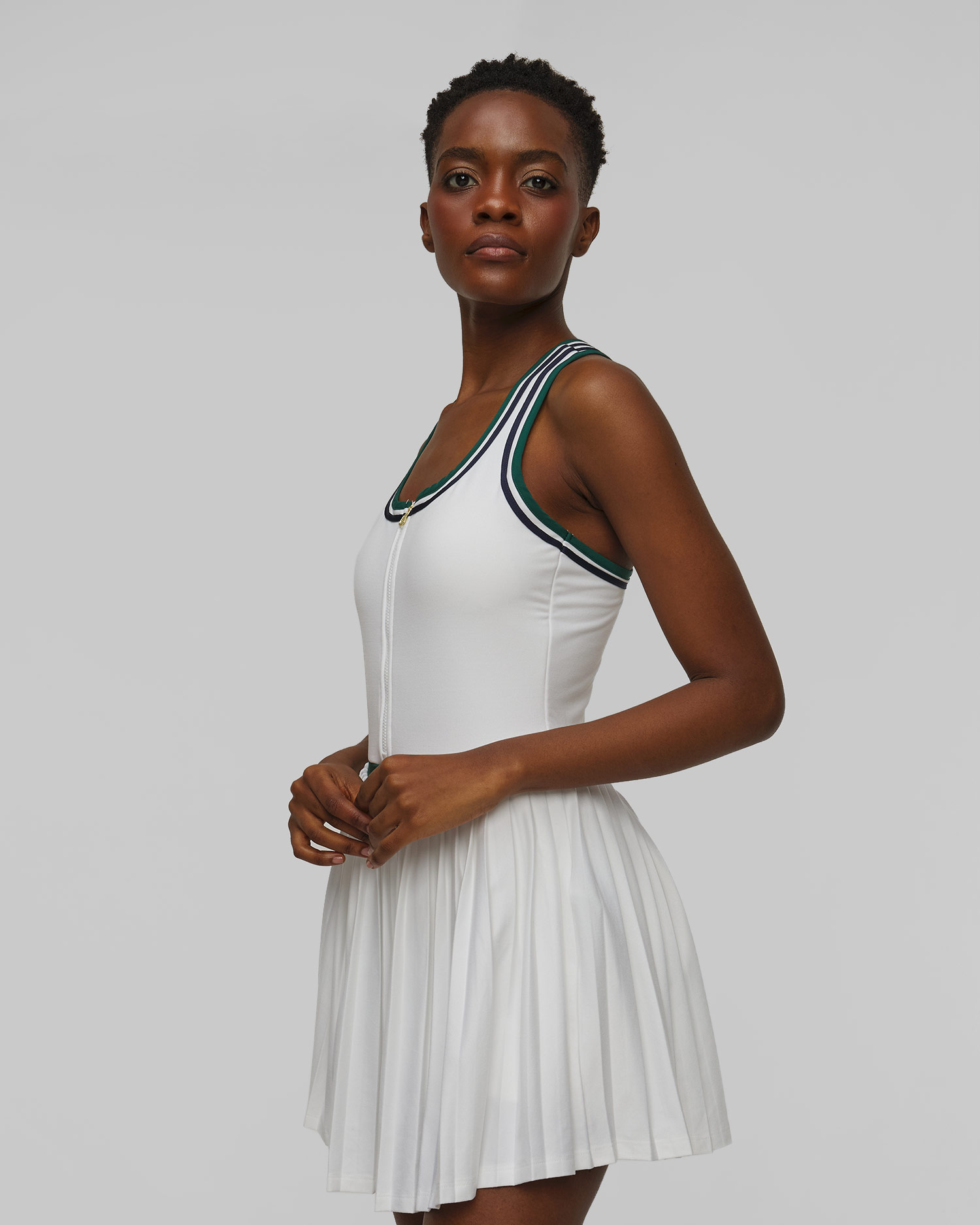 Rochie albă pentru femei Varley Jane Court Dress 28