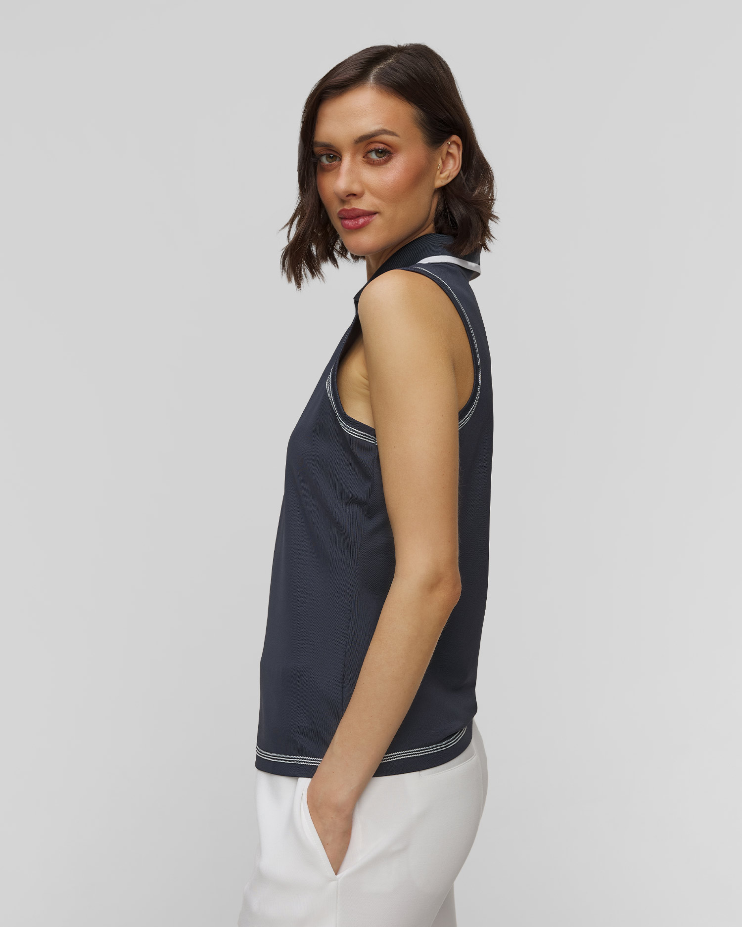 Top bleu marine pour femmes Varley Cammie Performance Tank
