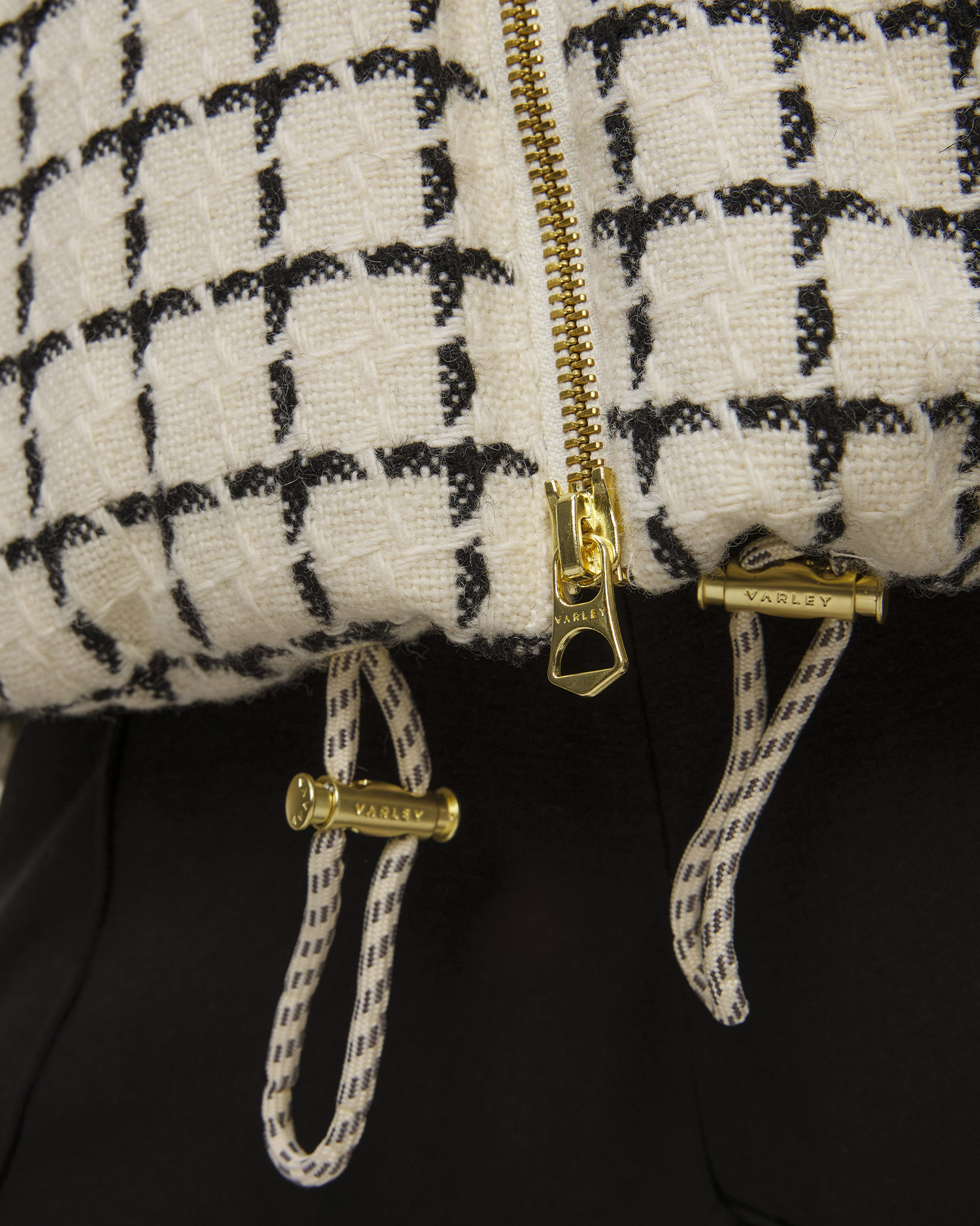 Veste en laine pour femmes Varley Eugene Check Short Puffer