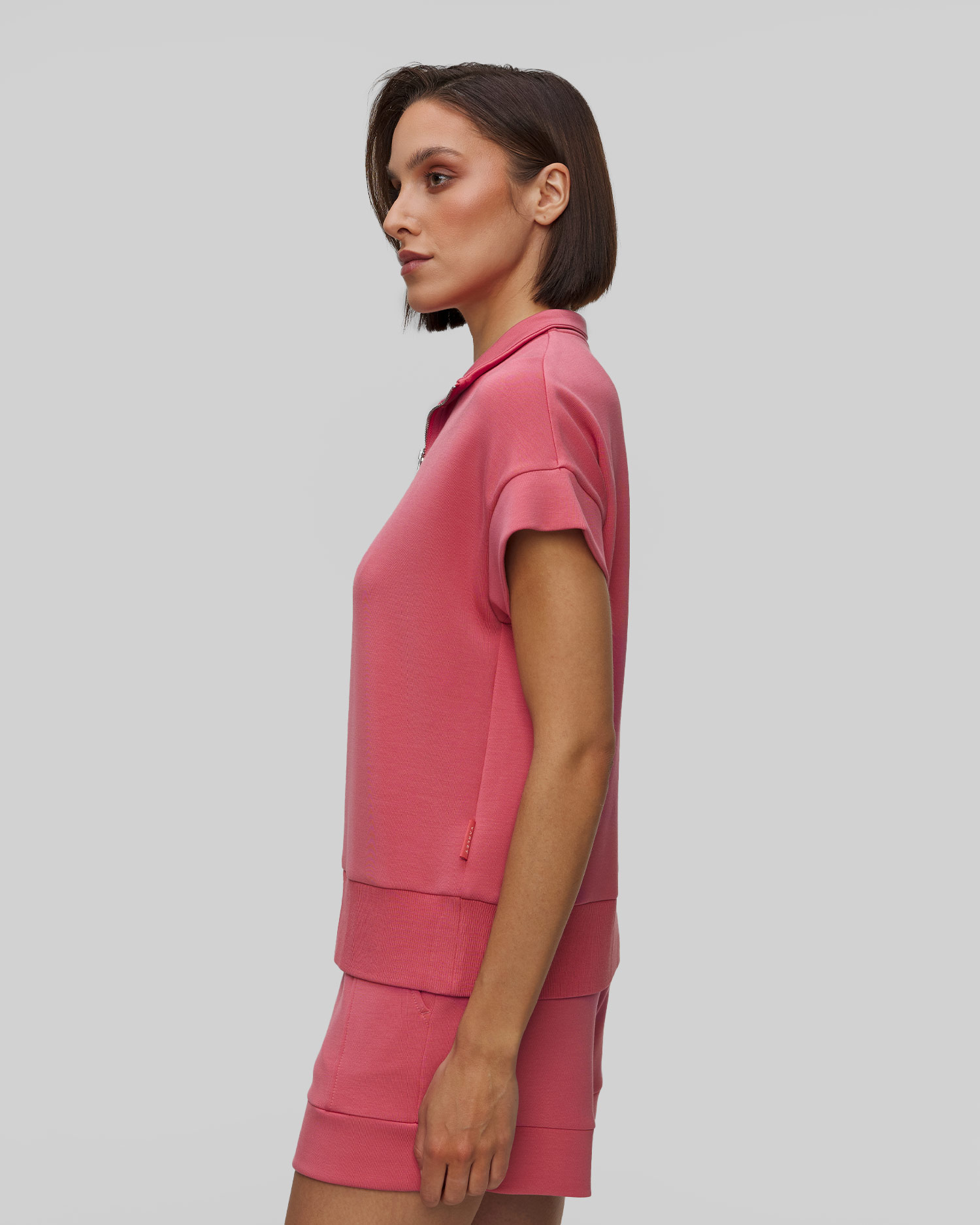Dámská růžová mikina Varley Ritchie Short Sleeve Sweat