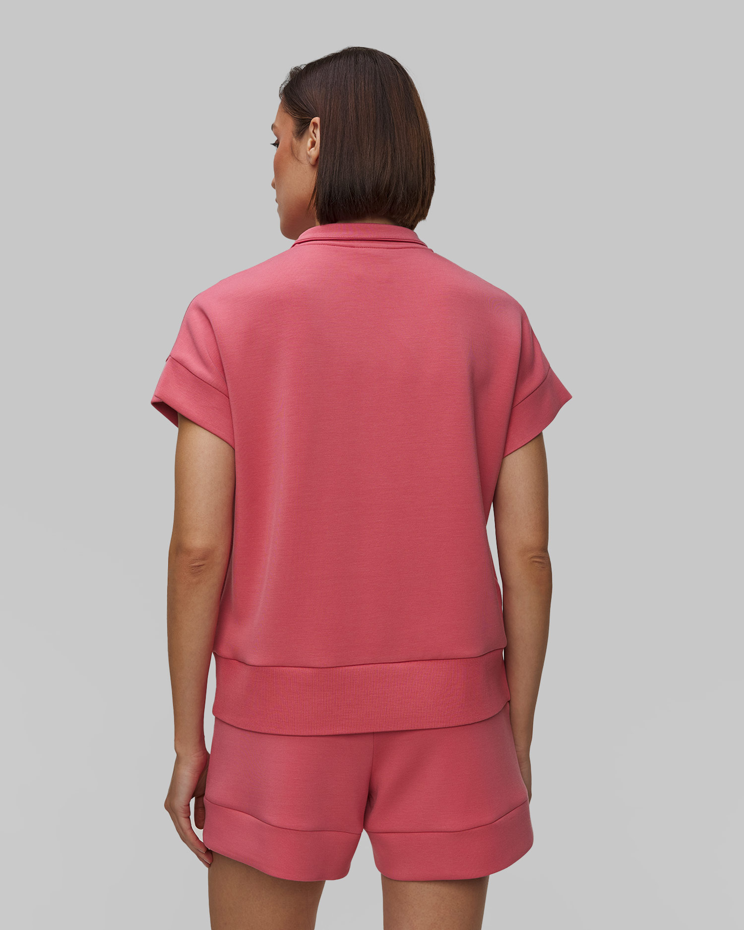Dámská růžová mikina Varley Ritchie Short Sleeve Sweat