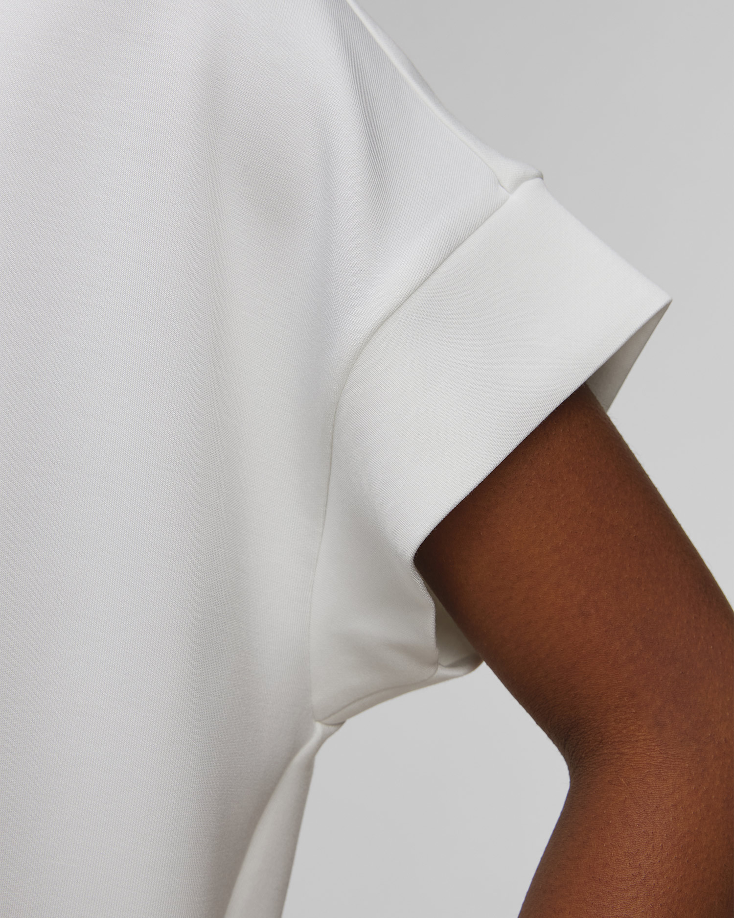 Biała bluza damska Varley Ritchie Short Sleeve Sweat