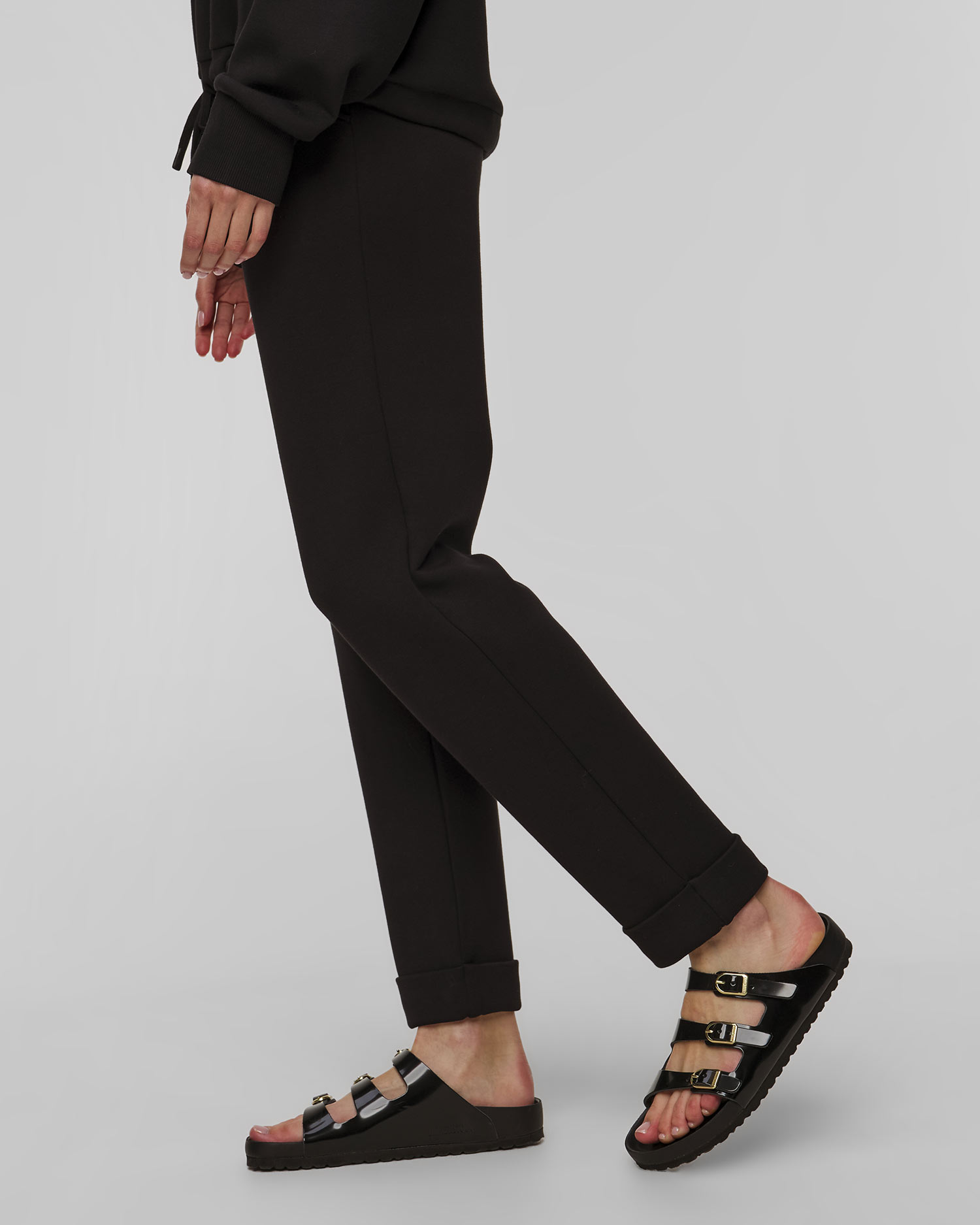 Women's black sweatpants Varley The Rolled Cuff Pant 28.5