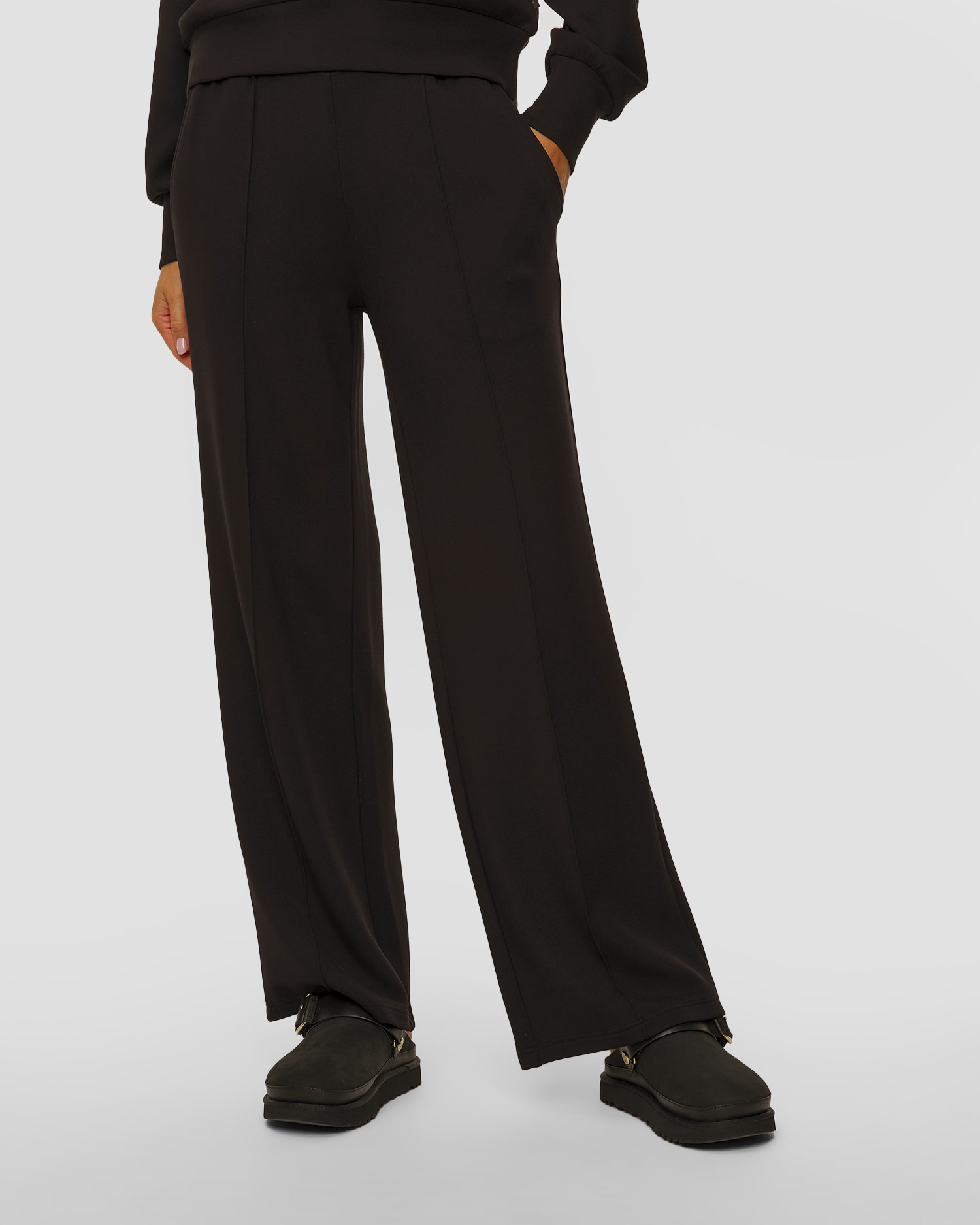 Pantaloni negri pentru femei Varley The Wide Leg Pant 30