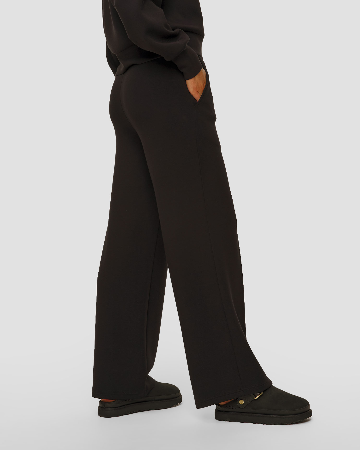 Pantaloni negri pentru femei Varley The Wide Leg Pant 30