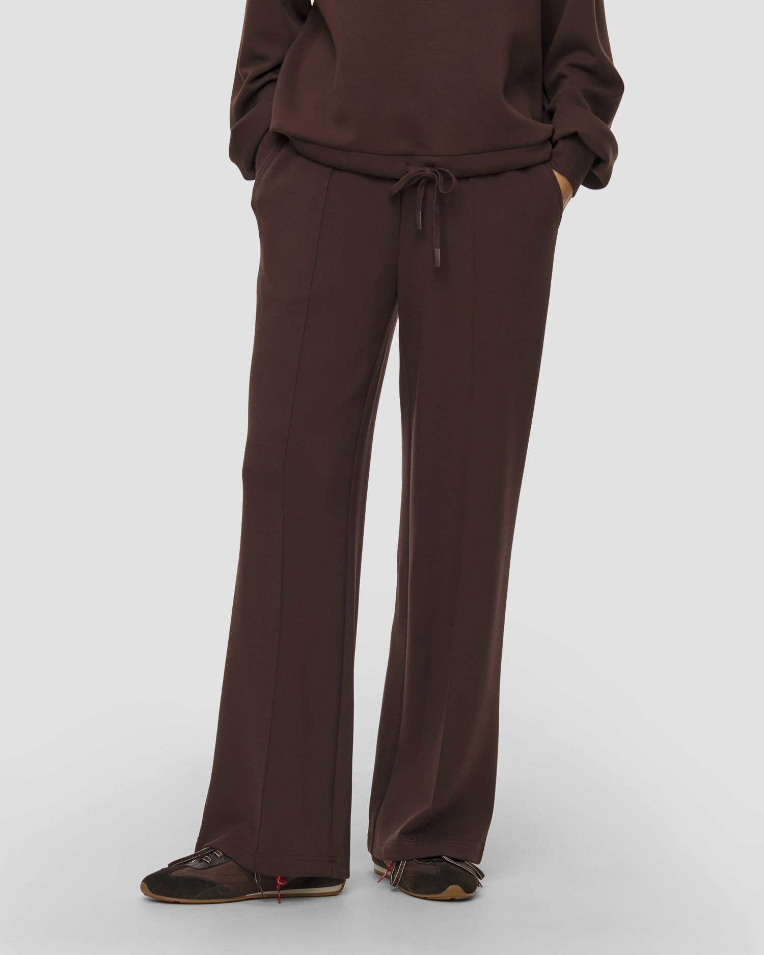Varley The Wide Leg Pant 30 Damenhose, Farbe/Muster: Brązowy