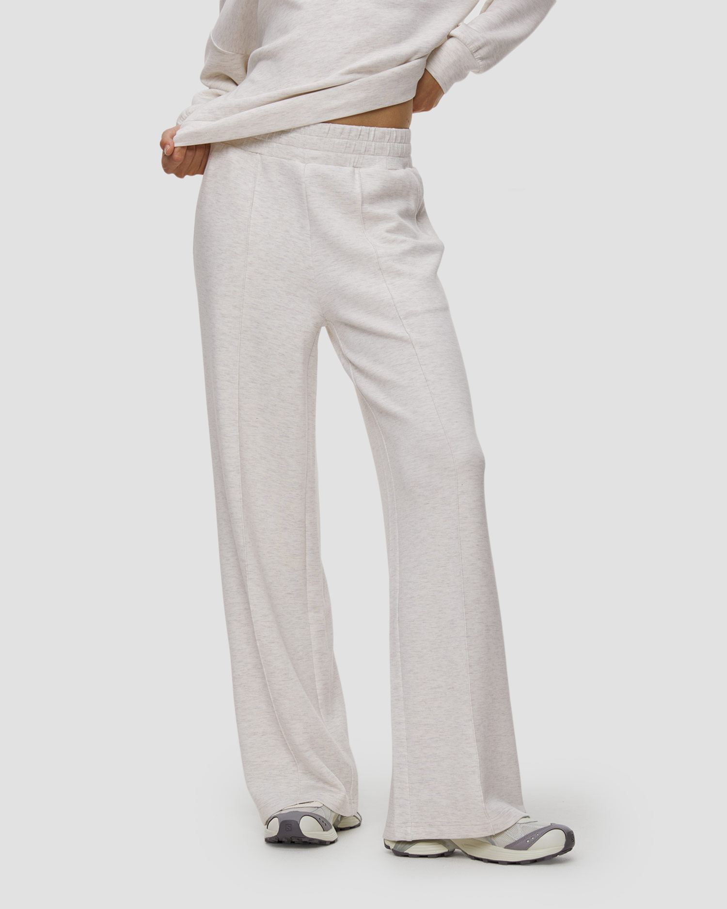 Varley The Wide Leg Pant 30 Damen-Jogginghose, Farbe/Muster: Szary