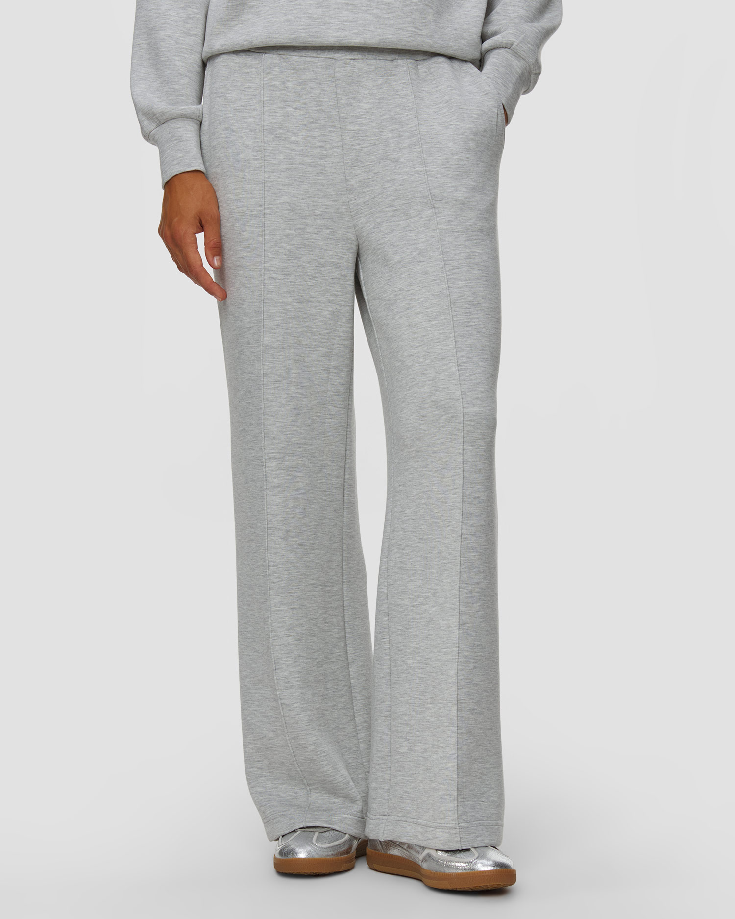 Varley The Wide Leg Pant 30 Damen-Jogginghose, Farbe/Muster: Szary