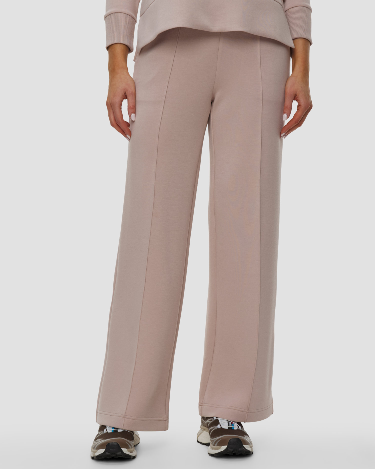 Varley The Wide Leg Pant 30 Damen-Jogginghose, Farbe/Muster: Beżowy