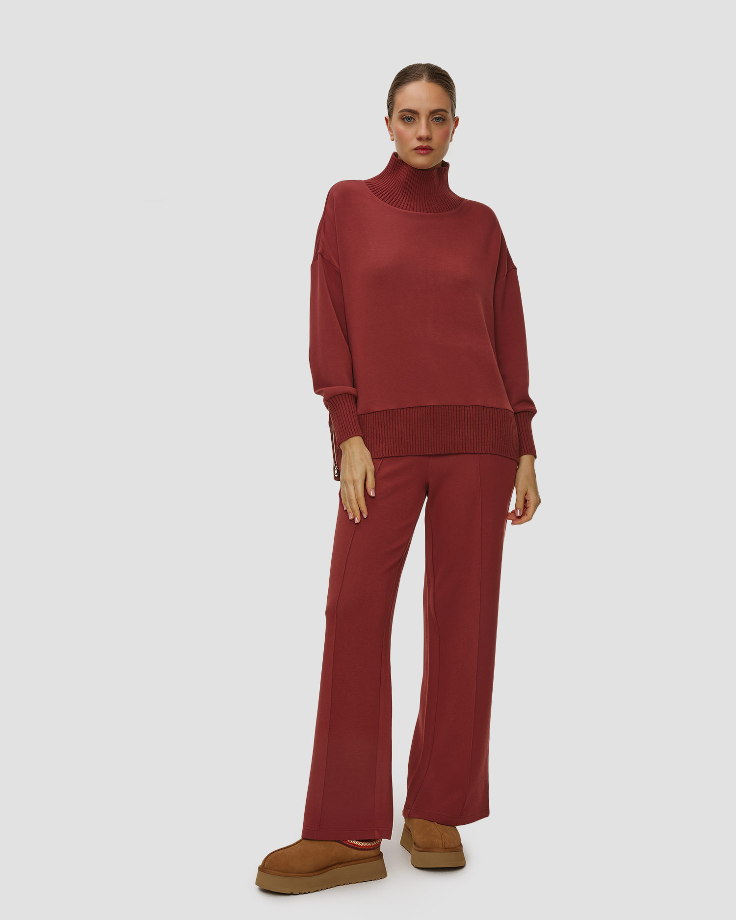 Dámske teplákové nohavice Varley The Wide Leg Pant 30