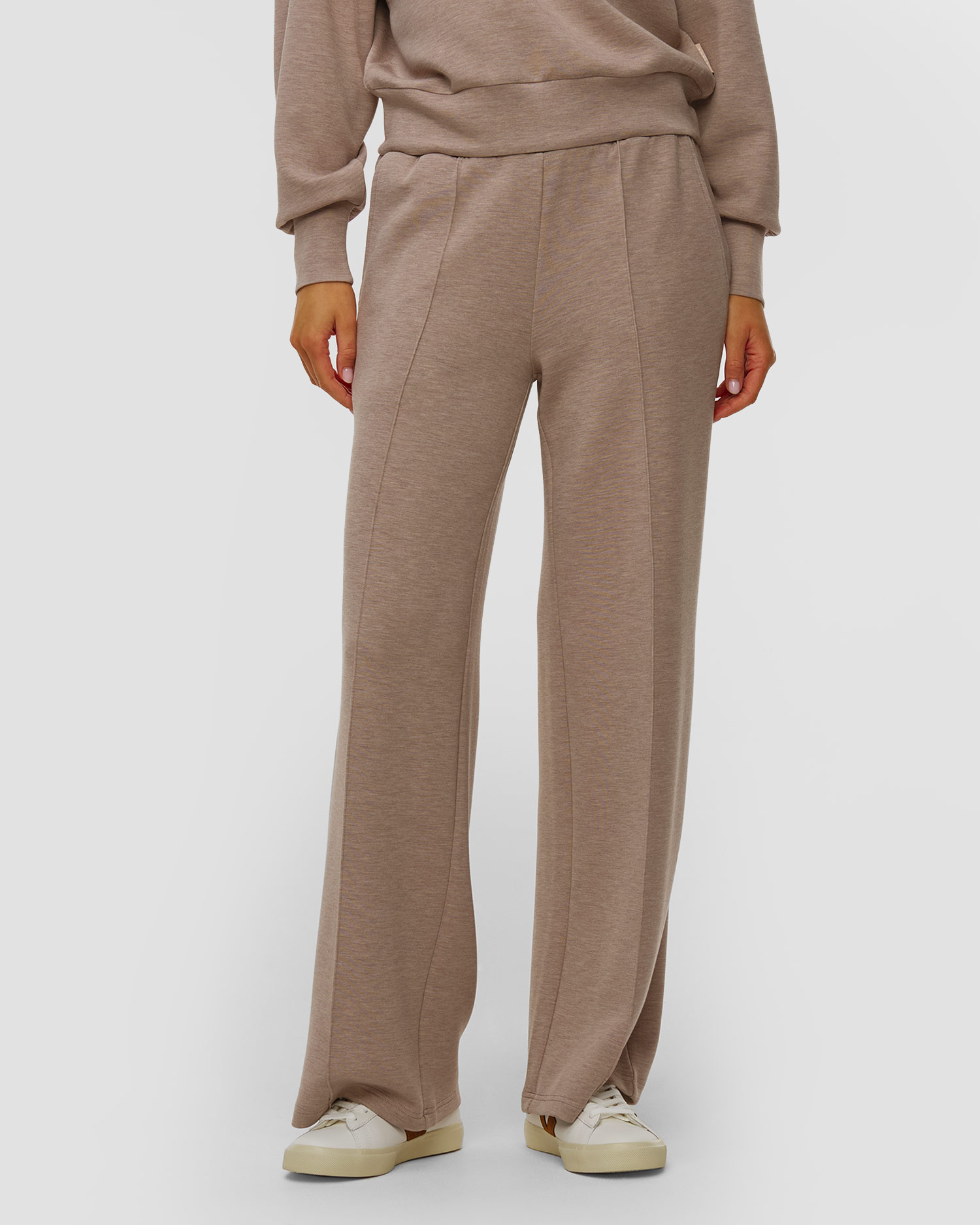 Varley The Wide Leg Pant 30 Damen-Jogginghose, Farbe/Muster: Brązowy