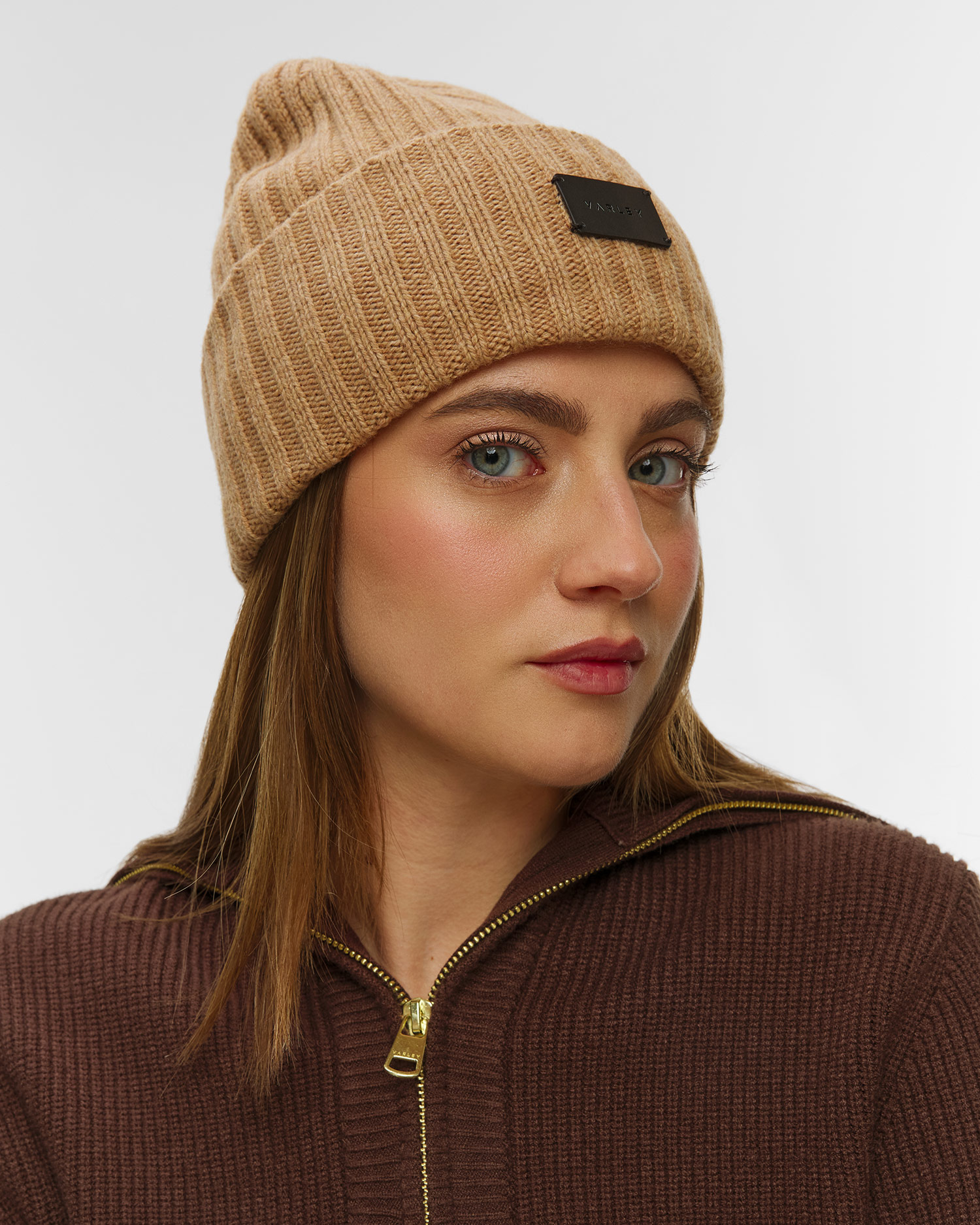 Varley Elva Chunky Rib Beanie Wollmütze für Damen